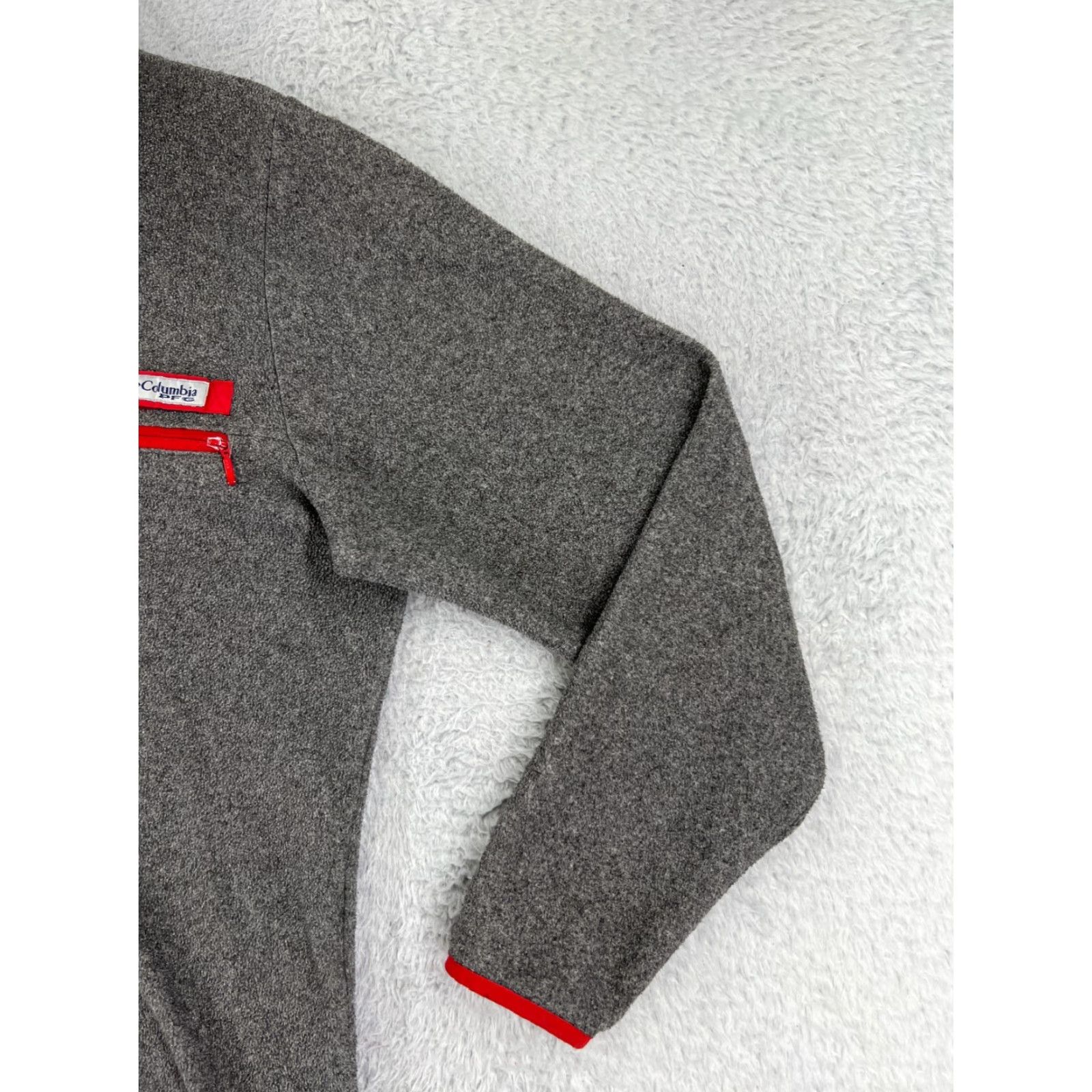 Vintage Columbia Sweater Men Small Gray PFG Grand Canyon West Long Sleeve Fleece Poly Mock Neck 1/4 Zip Pullover Casual Golf Size US S / EU 44-46 / 1 - 5 Thumbnail