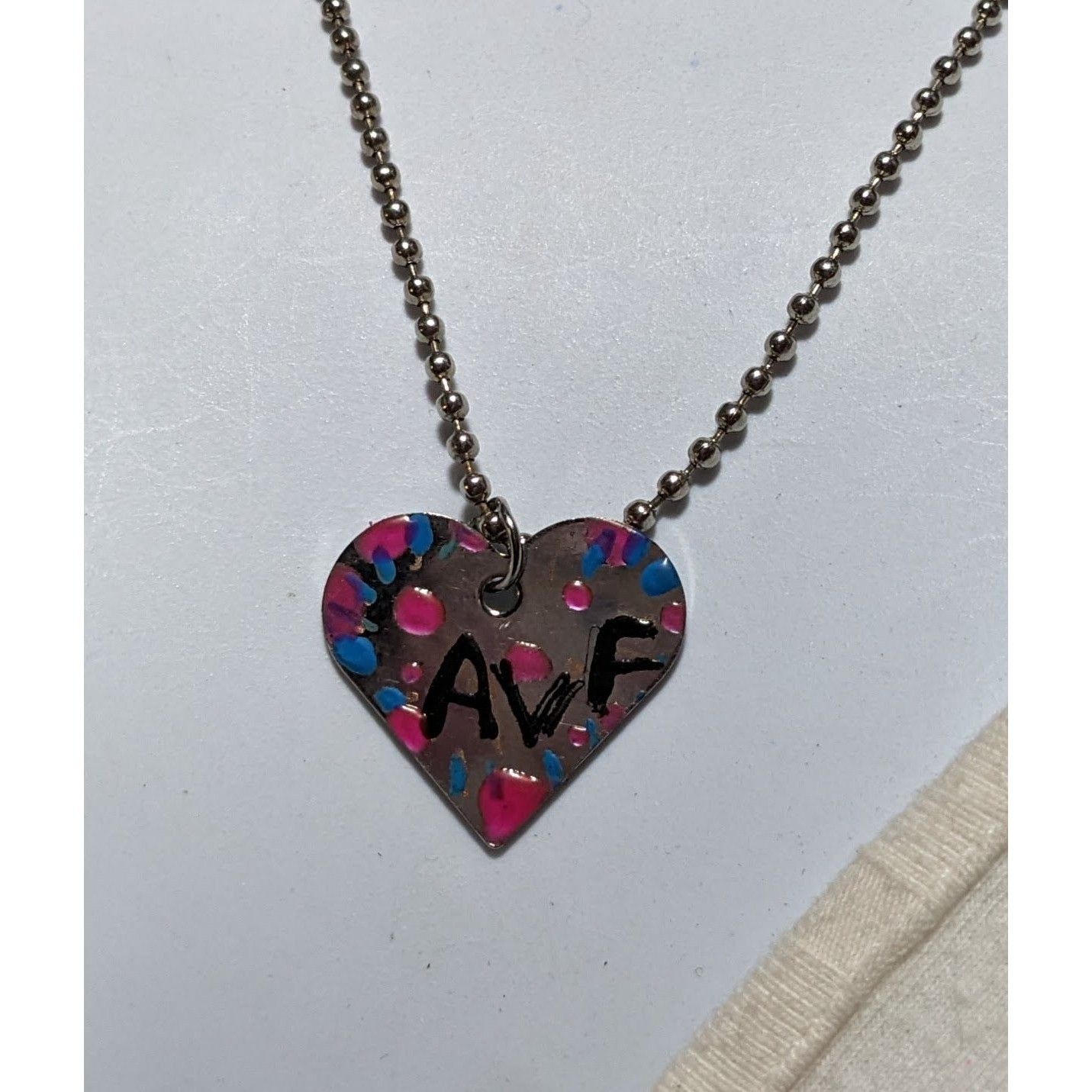 Other Handmade Heart AVF Necklace Size ONE SIZE - 9 Thumbnail