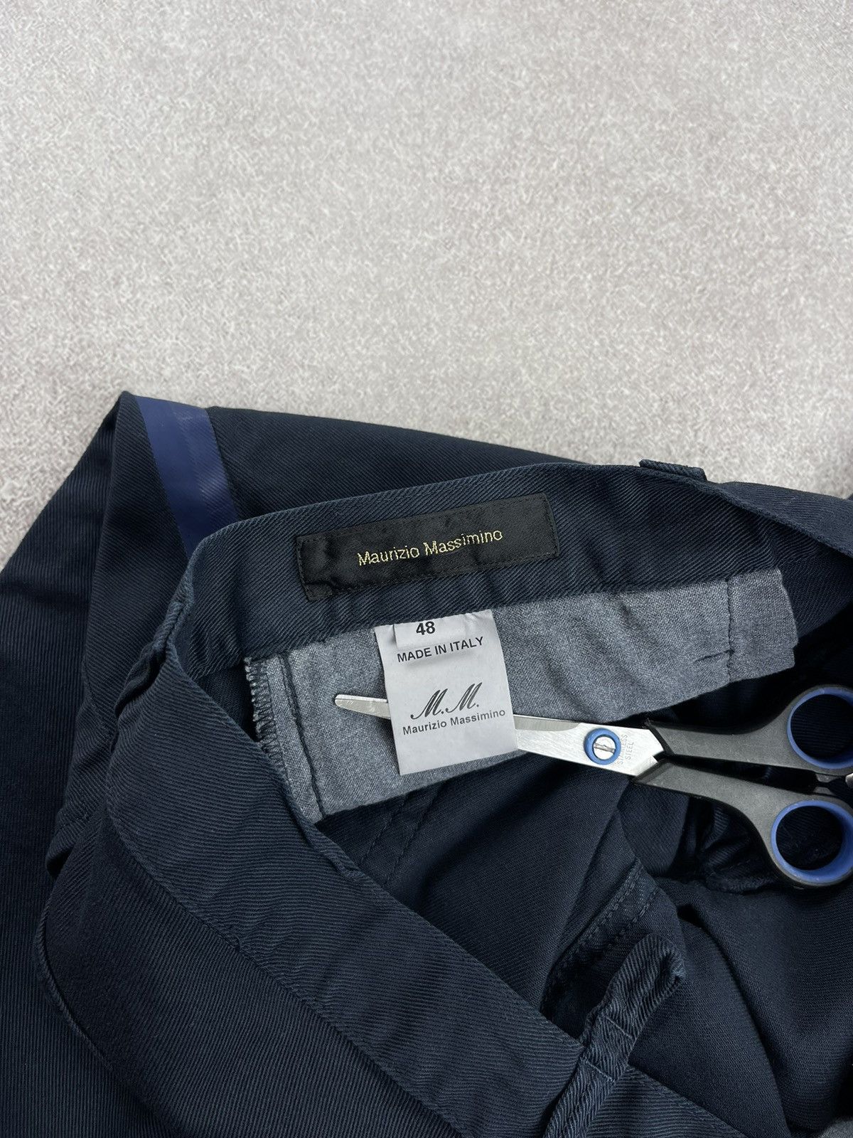 Vintage Maurizio Massimino Selvedge Avant Garde Cotton Pants Size 48 Size US 33 - 12 Thumbnail
