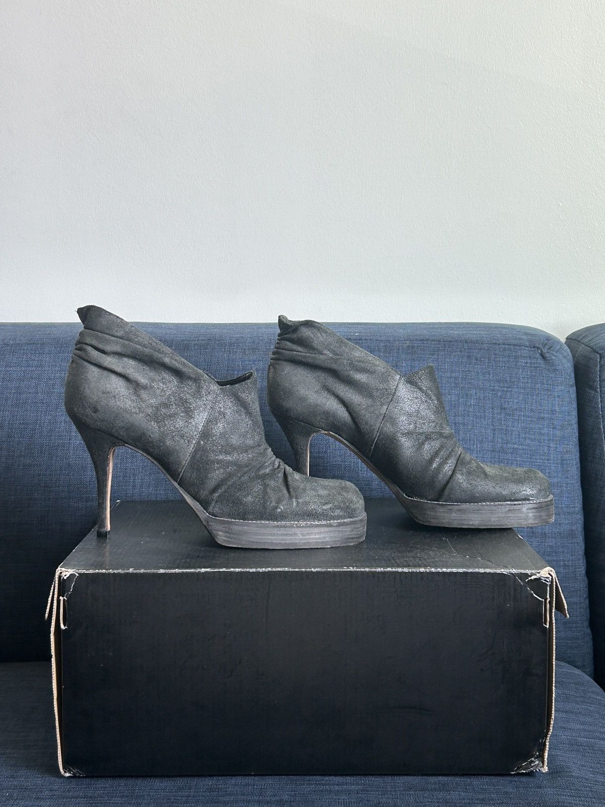 Designer × Rick Owens Rick Owens AD2004 Cinched Heels Size US 10 / IT 40 - 2 Thumbnail