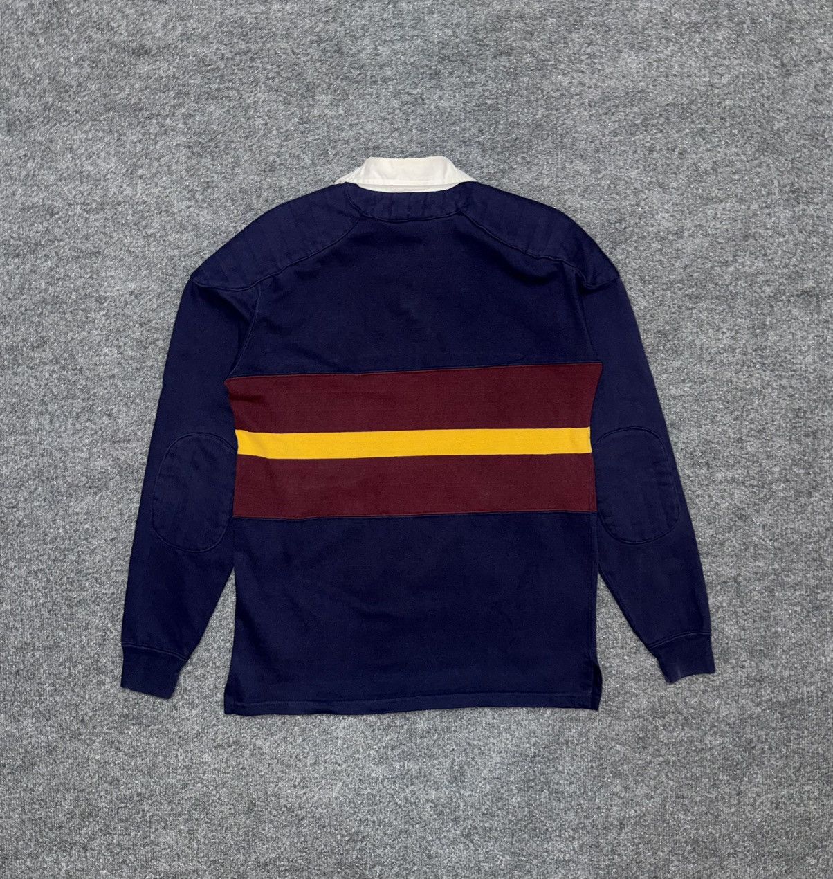 Polo Ralph Lauren Vintage Polo Ralph Lauren Crest Rugby Shirt Made in USA Size US M / EU 48-50 / 2 - 7 Thumbnail