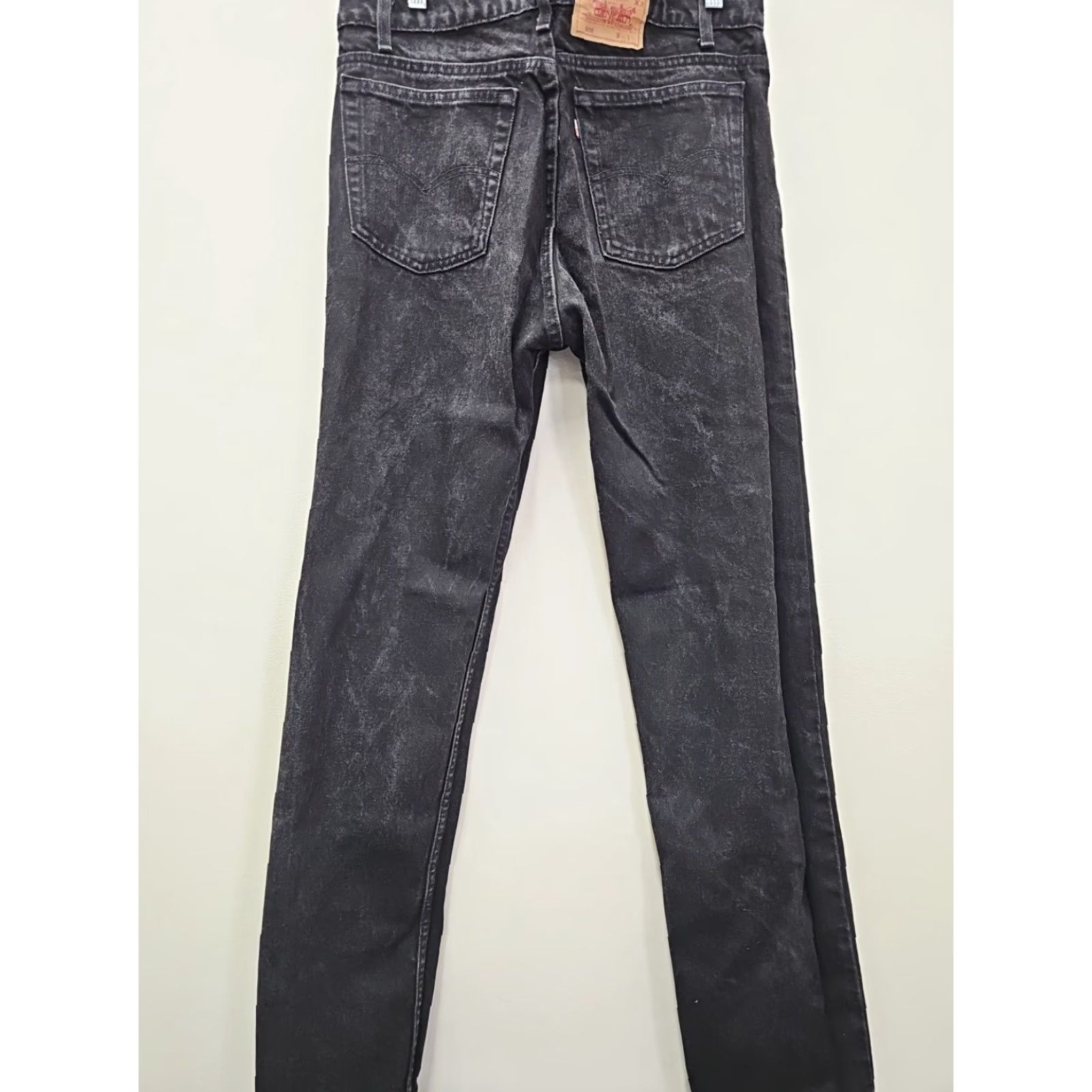 Levi's VINTAGE Levi's 505 Jeans Men's 36x32 Straight Black Denim USA Jeans (5-Pocket) Regular Fit 80s 90s Grunge USA Brown Leather Patch Size US 36 / EU 52 - 5 Thumbnail