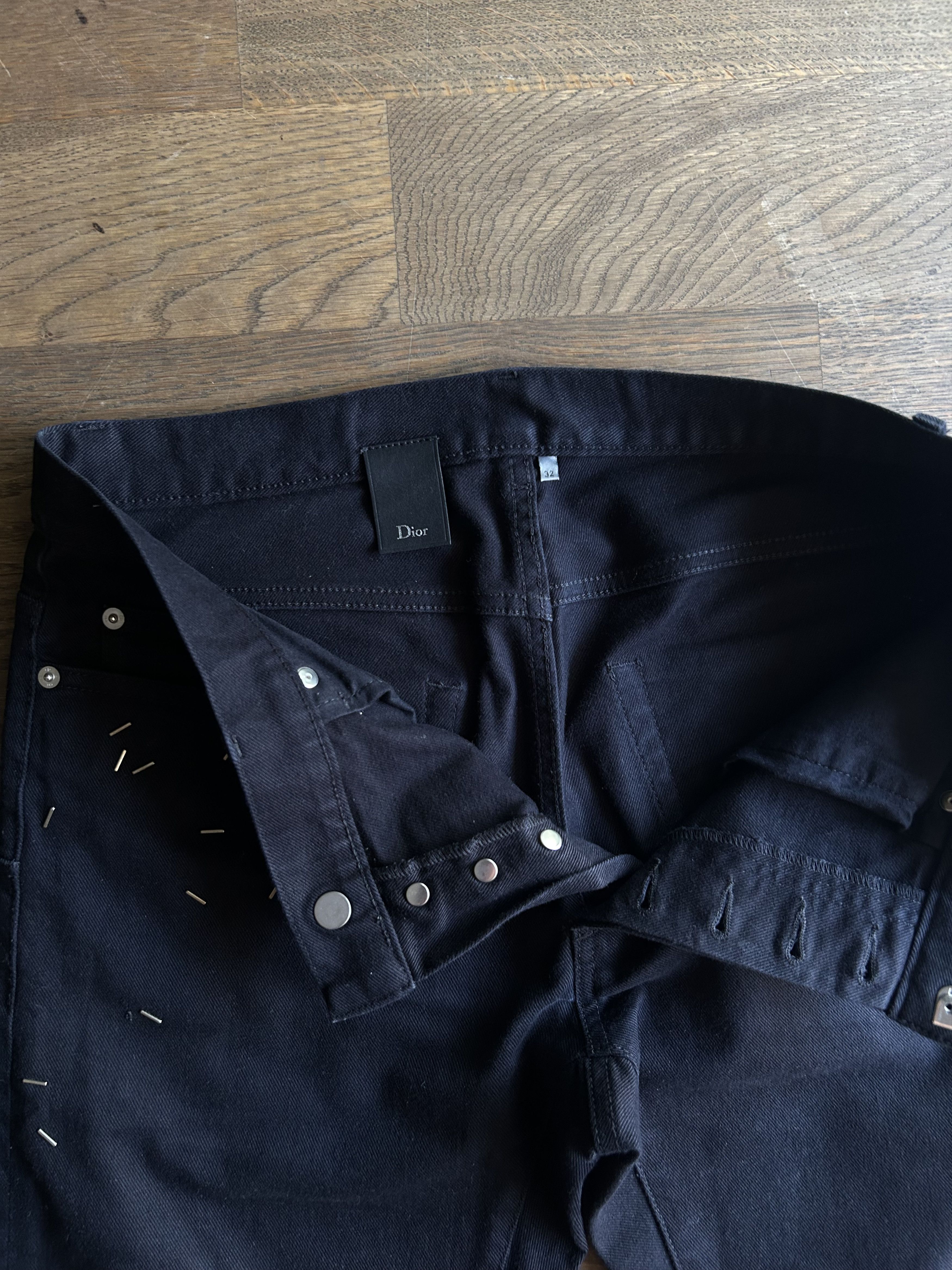 Dior Dior homme black staples jeans Size US 32 / EU 48 - 3 Thumbnail