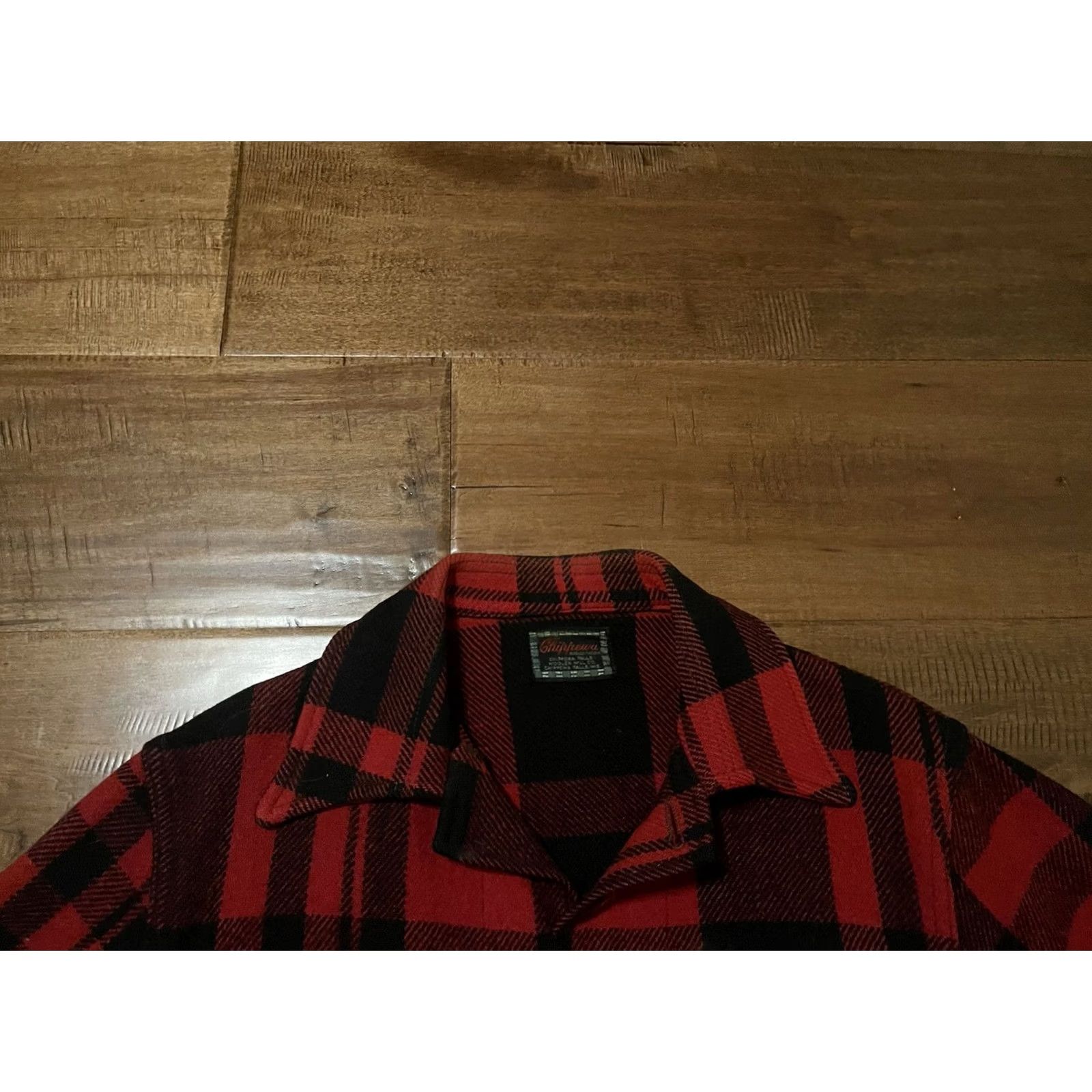 Chippewa VINTAGE Chippewa Shirt Men's Large Wool Buffalo Plaid Heavy Flannel 40s 50s Size US L / EU 52-54 / 3 - 3 Thumbnail
