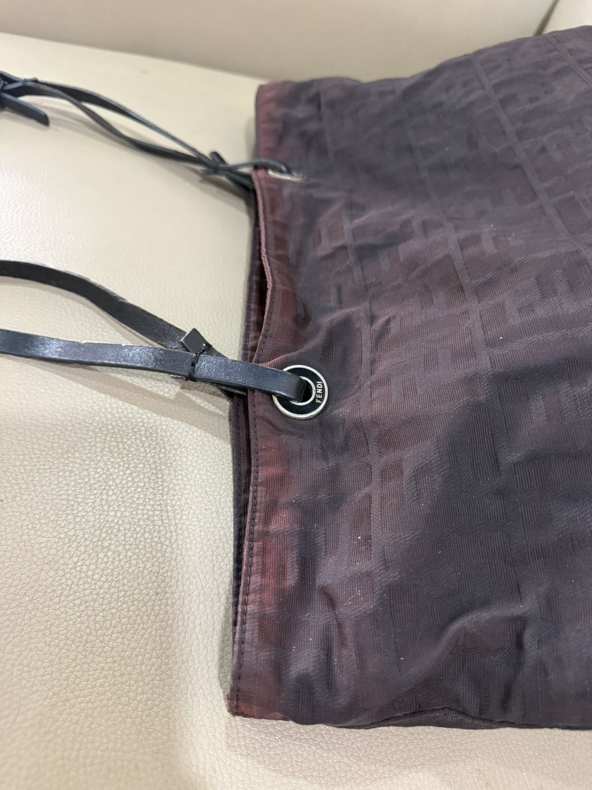 Fendi Authentic Fendi Zucca Monogram Black Tote Bag Size ONE SIZE - 12 Thumbnail