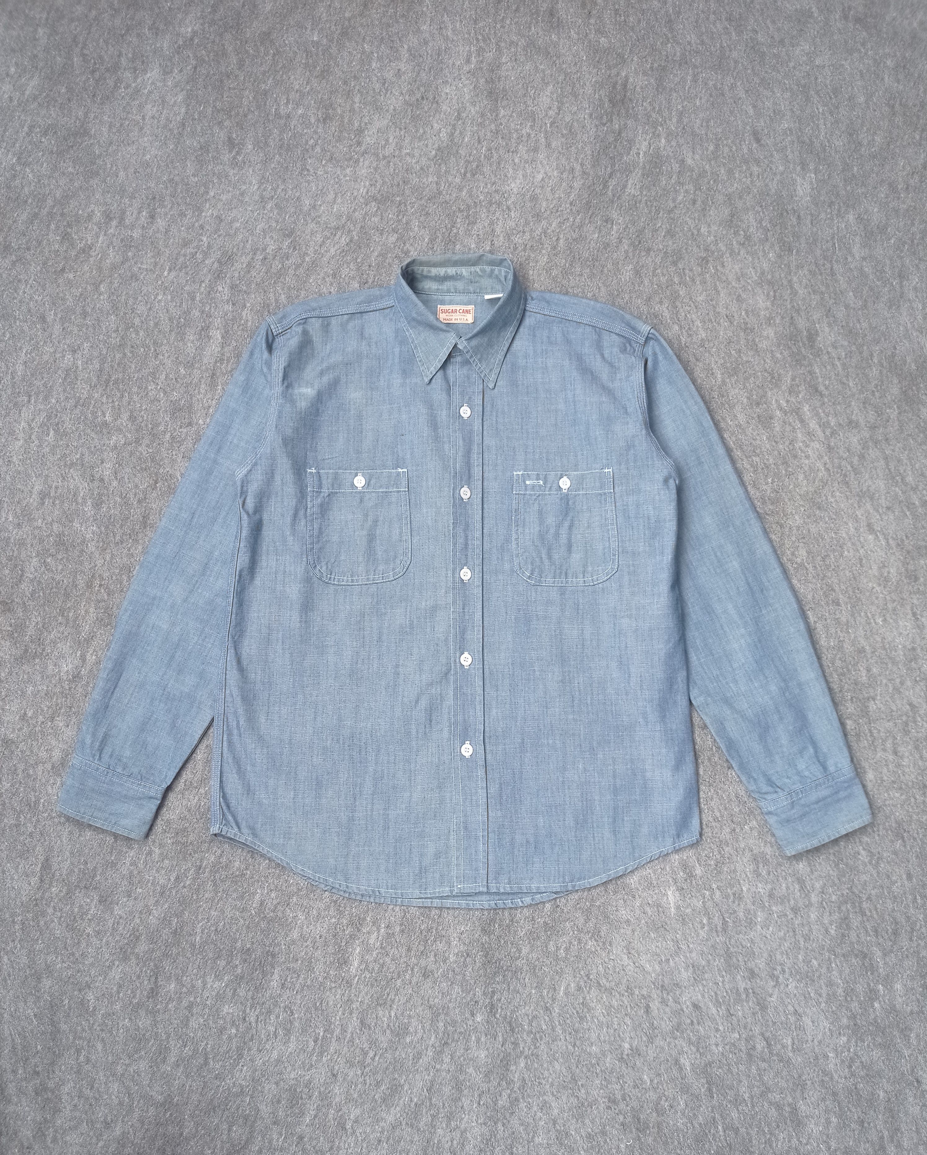 image of Sugar Cane Denim Shirt, Men's (Size Large)