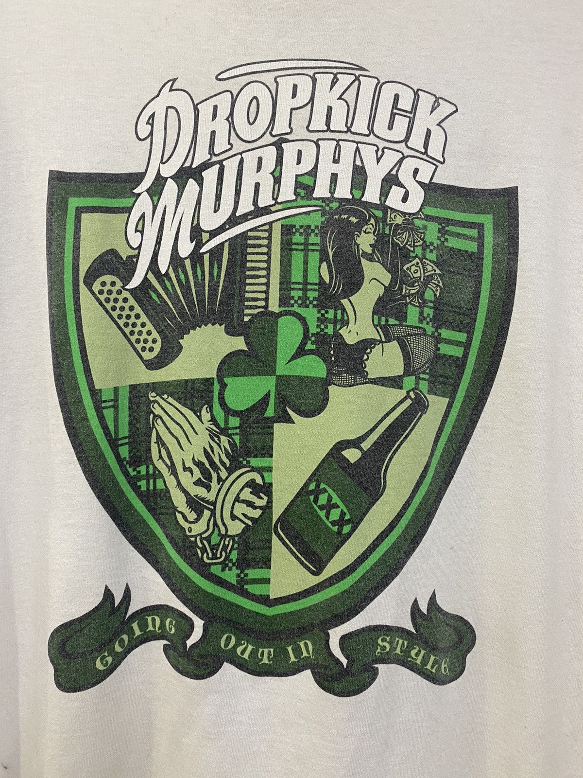 Band Tees 💥VINTAGE Y2K DROPKICK MURPHY AMERICAN CELTIC PUNK BAND Size US XL / EU 56 / 4 - 3 Thumbnail
