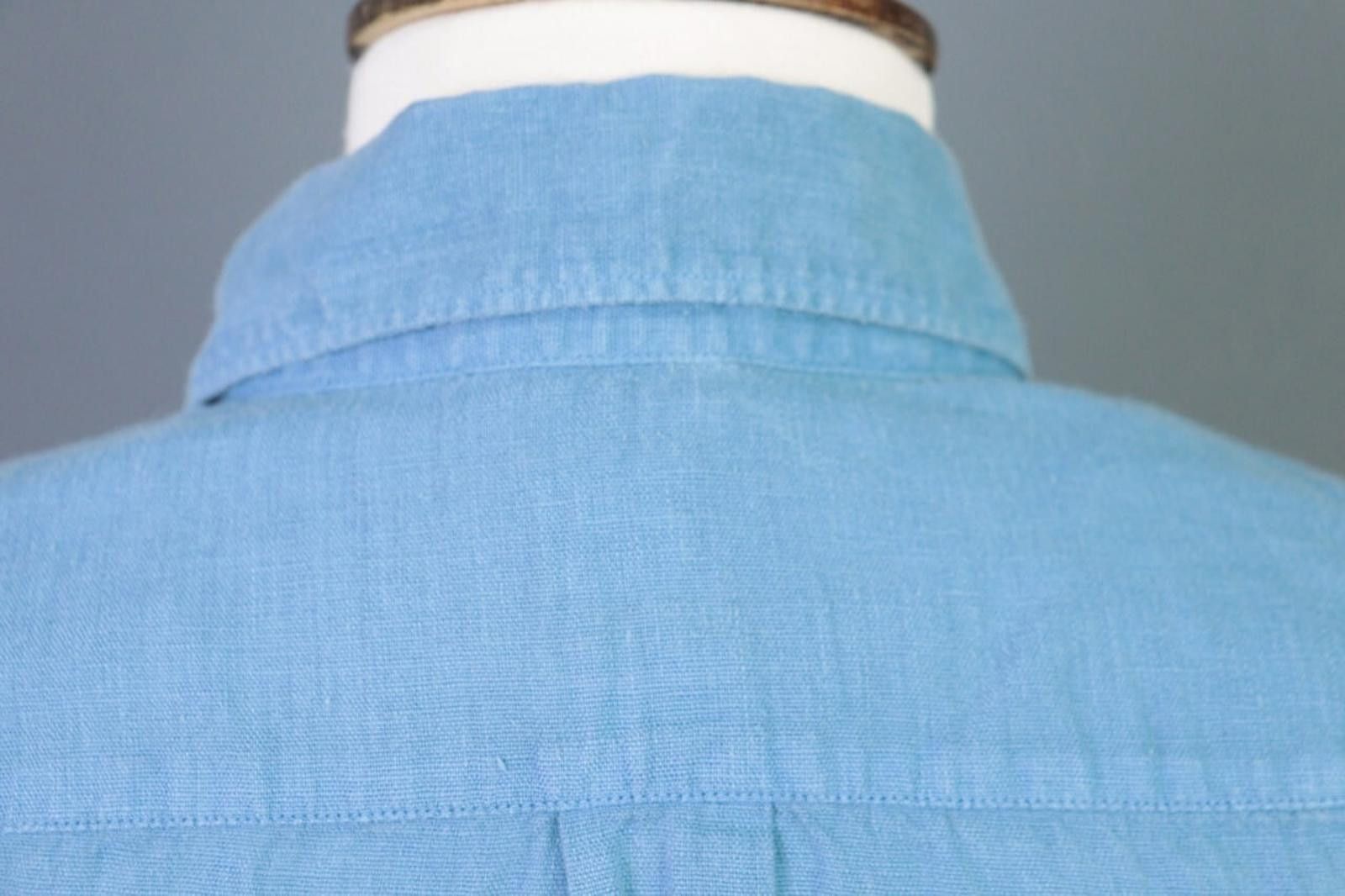 120% Lino 120% Lino Medium Fit Blue Linen Tunic Top Shirt Size M Size M / US 6-8 / IT 42-44 - 11 Thumbnail