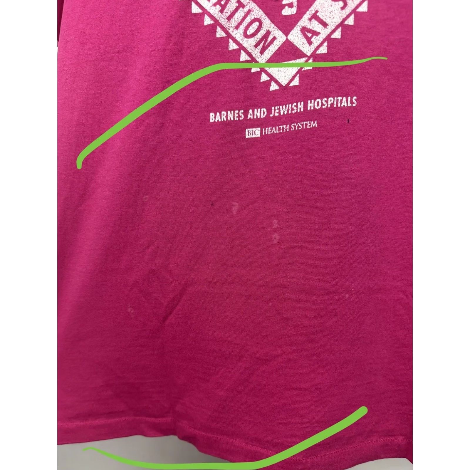 Hanes VINTAGE Hanes T-Shirt Mens XL Pink 90s Retro Graphic Print Shirt Short Sleeve Crew Neck Size US XL / EU 56 / 4 - 5 Thumbnail
