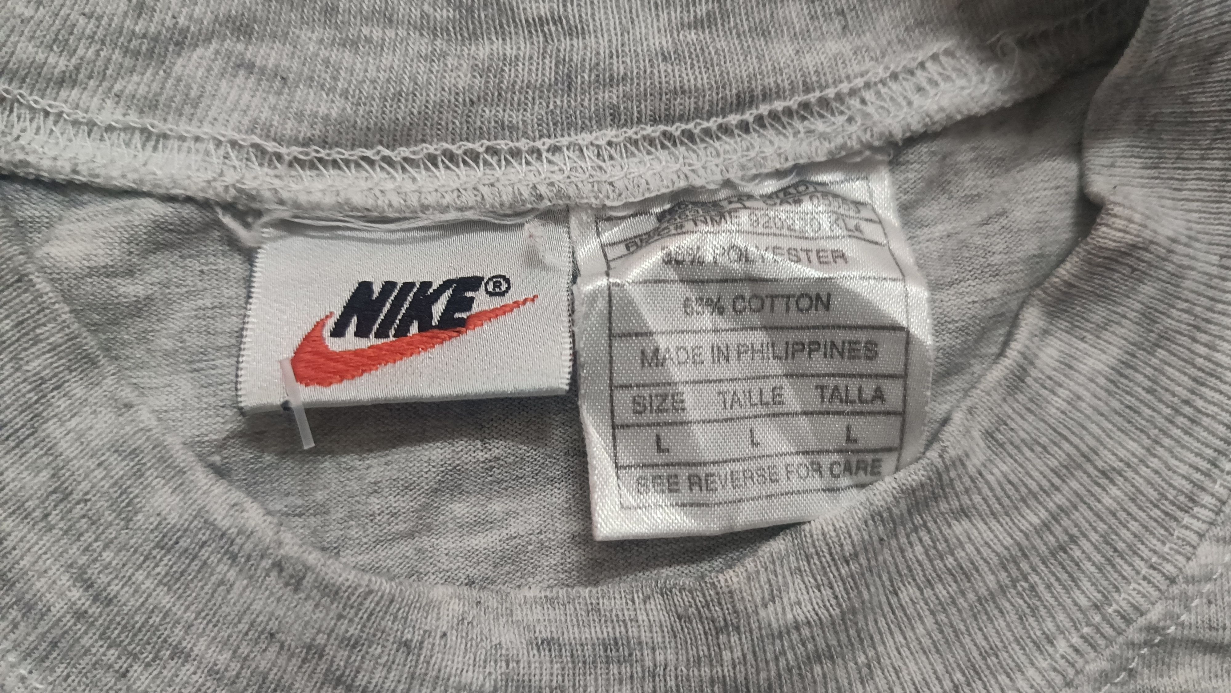 Nike 🔥🔥Rare Vintage 90s Nike Long Sleeve Tee Size US L / EU 52-54 / 3 - 6 Thumbnail