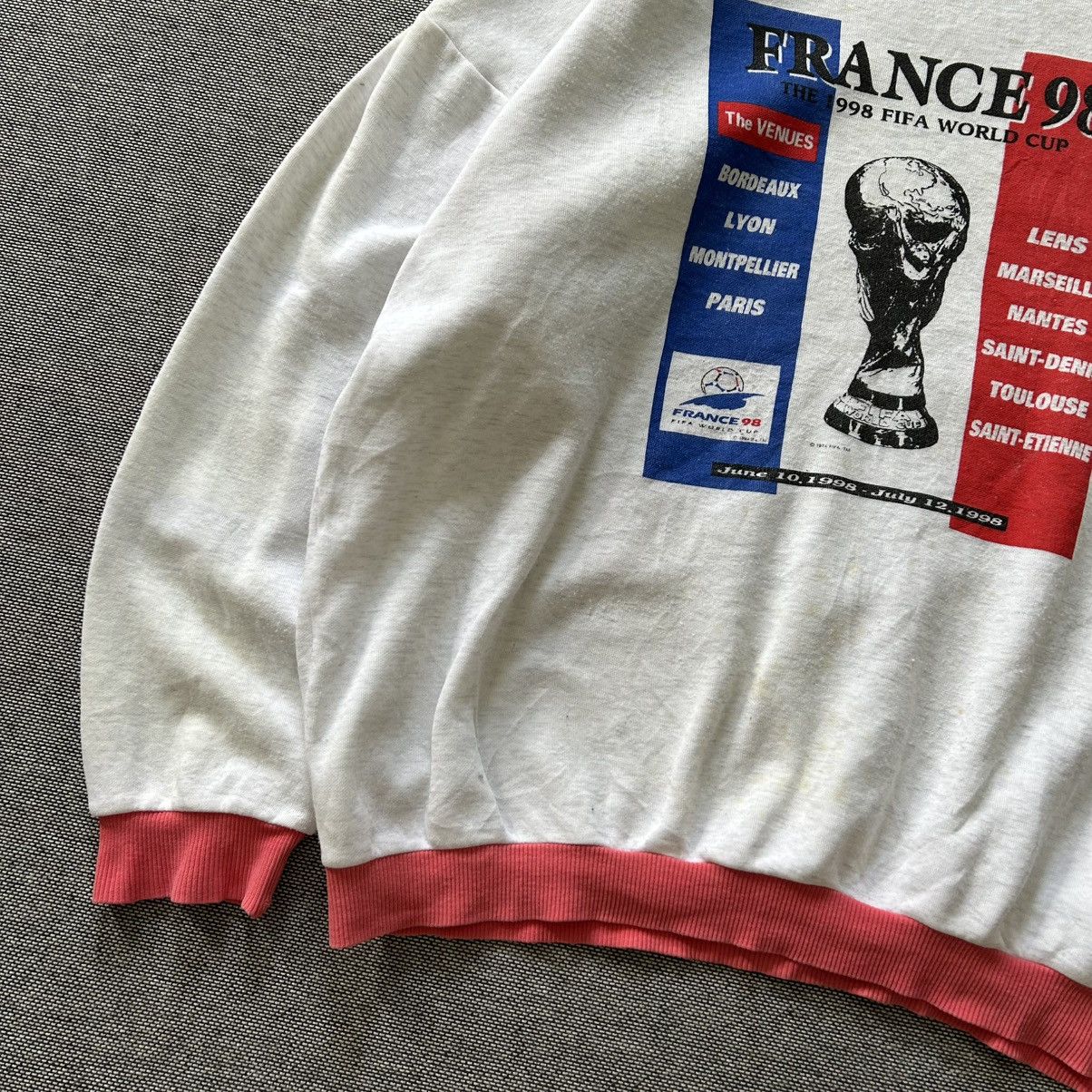Vintage Vintage FRANCE 98 Fifa World Cup Sweatshirt Size US XL / EU 56 / 4 - 4 Thumbnail