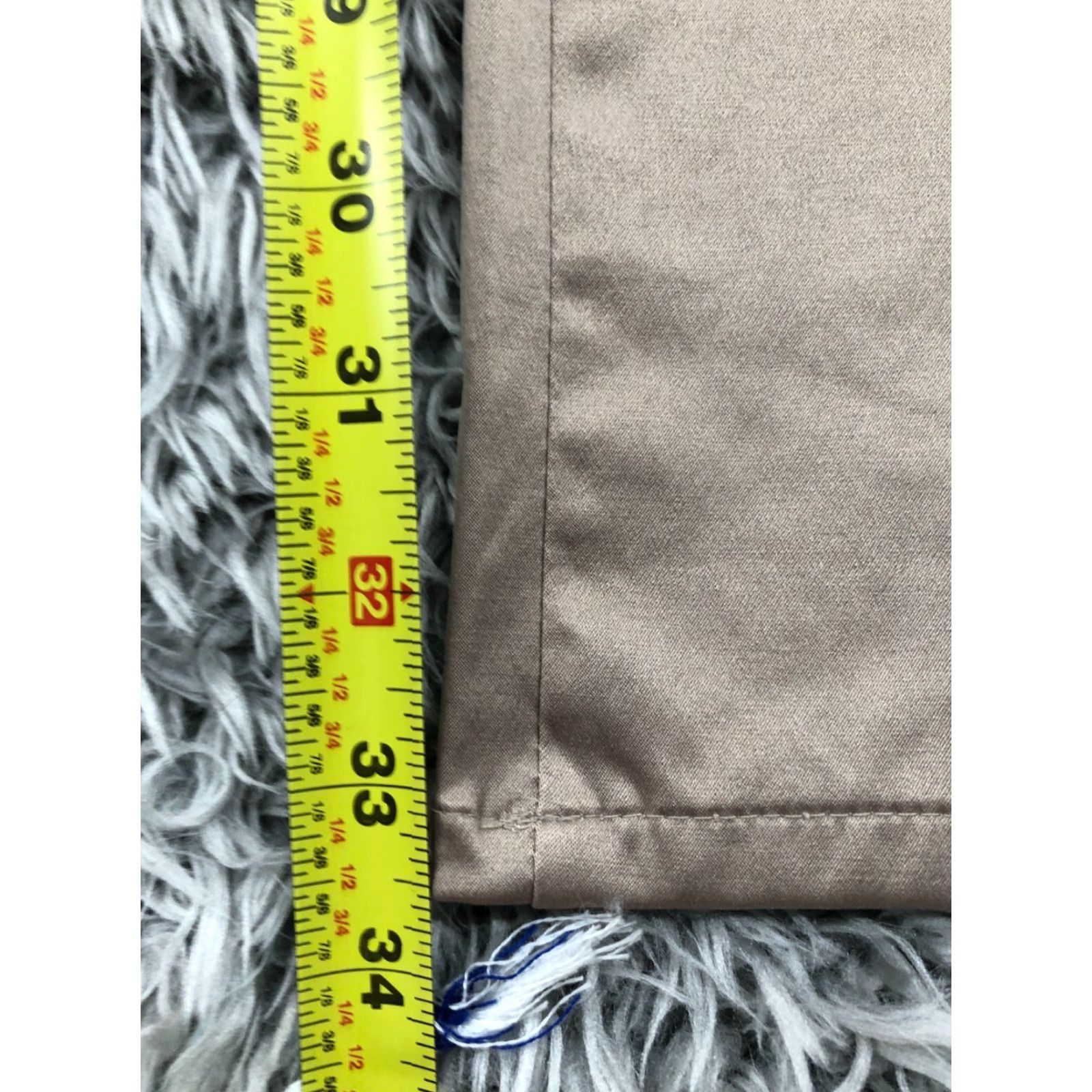 Zara Zara Basic Pants Womens Regular 8 Beige Polyester Straight Front, Mid Rise, Classic Dress Pants Size 30" / US 8 / IT 44 - 3 Thumbnail
