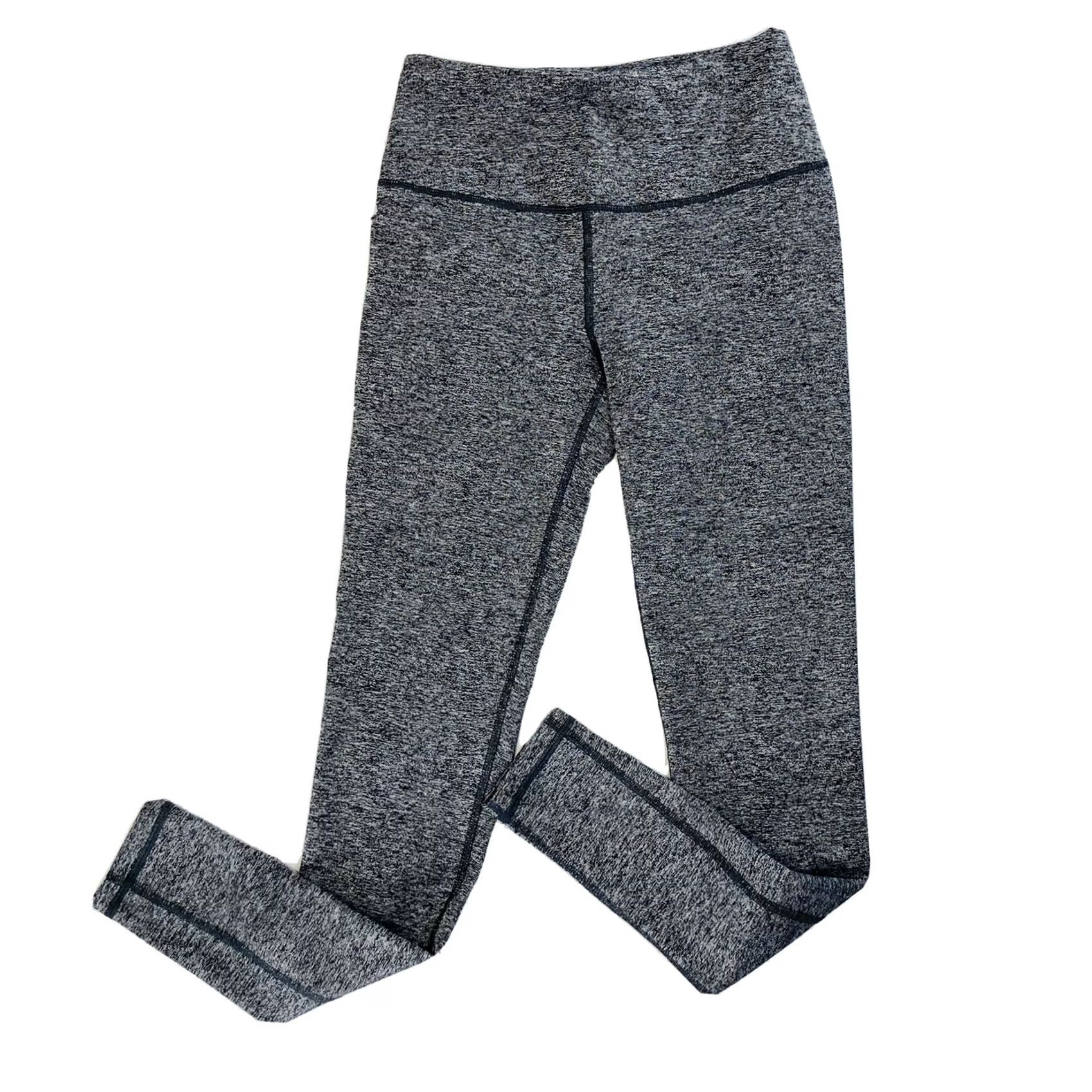 Victoria's Secret Victoria's Secret Sport VSX Knockout Tights Leggings Womens XS Heathered Gray Striped 7/8 Moisture Wicking Pockets Compression Athletic Activewear Size ONE SIZE - 2 Thumbnail