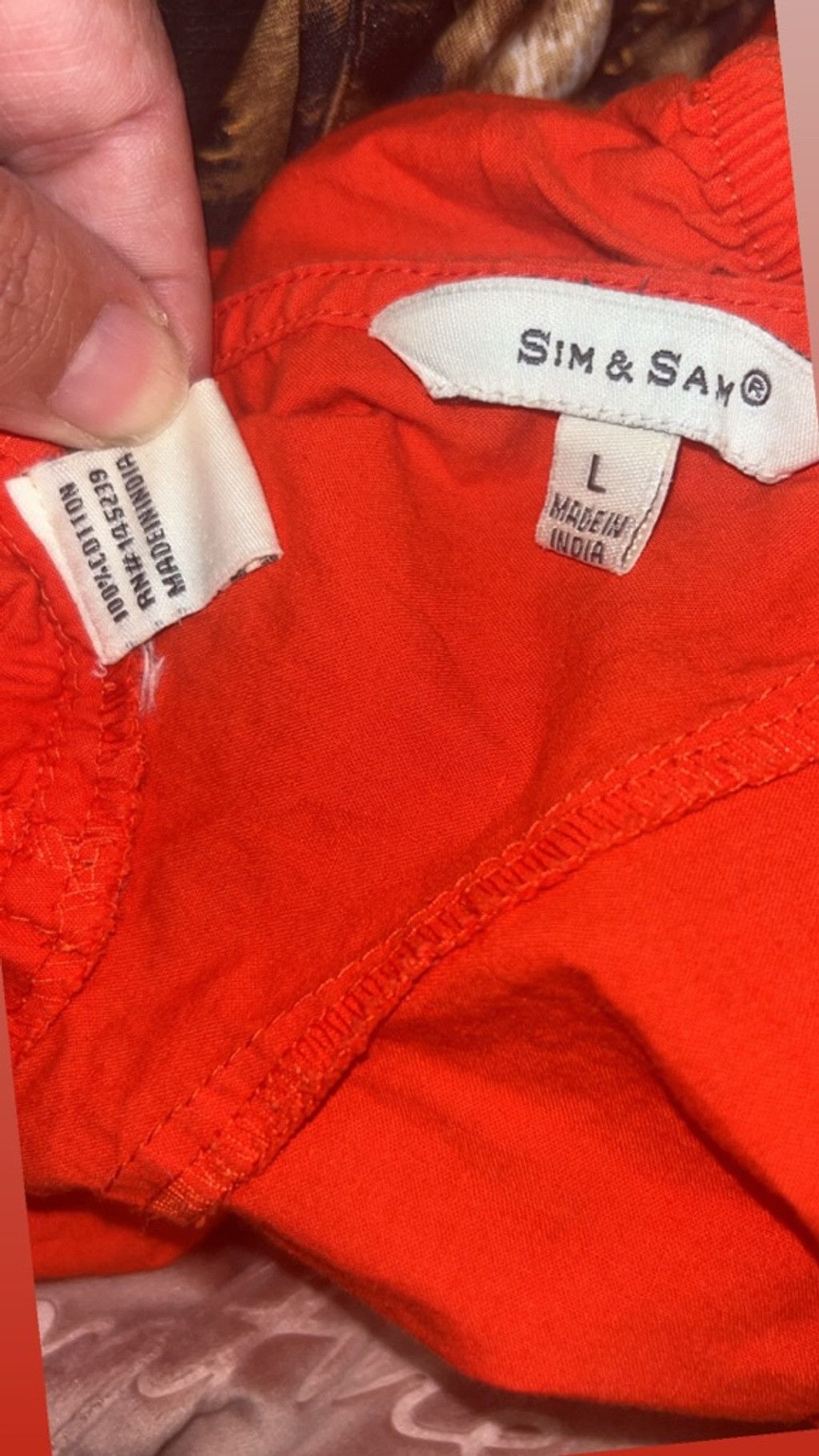 Other Women's Sim & Sam Red Crop Top, Size L Size L / US 10 / IT 46 - 4 Thumbnail