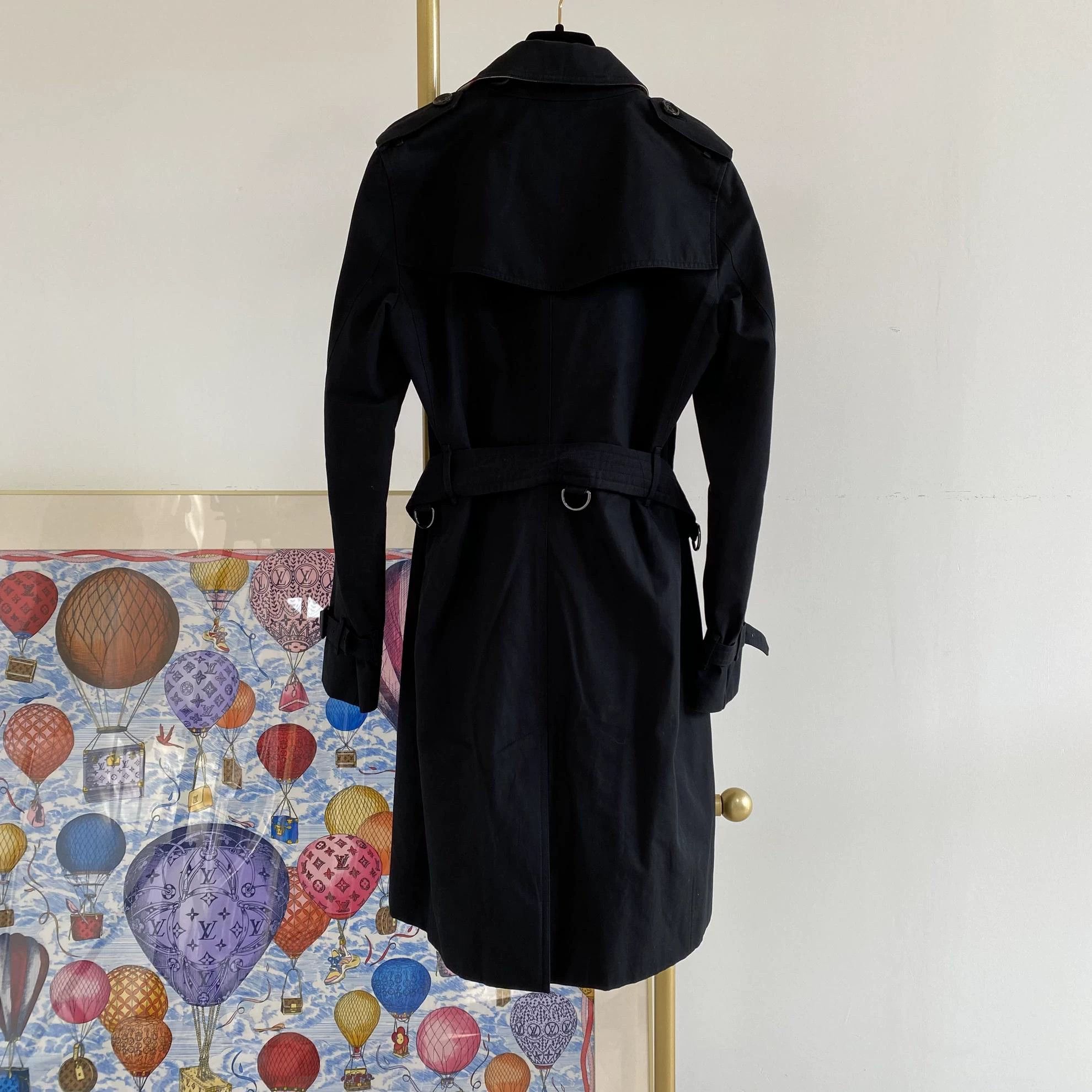 Burberry Burberry Black Trench Coat UK6 Size XS / US 0-2 / IT 36-38 - 2 Thumbnail