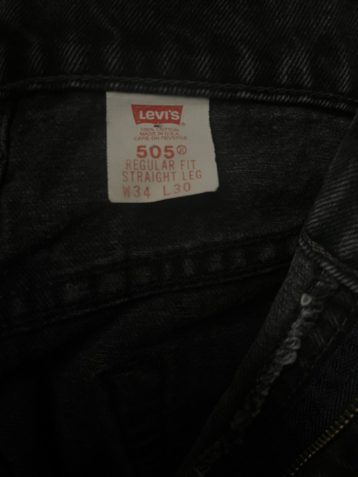 Levi's Distressed 505’s Size US 34 / EU 50 - 3 Thumbnail