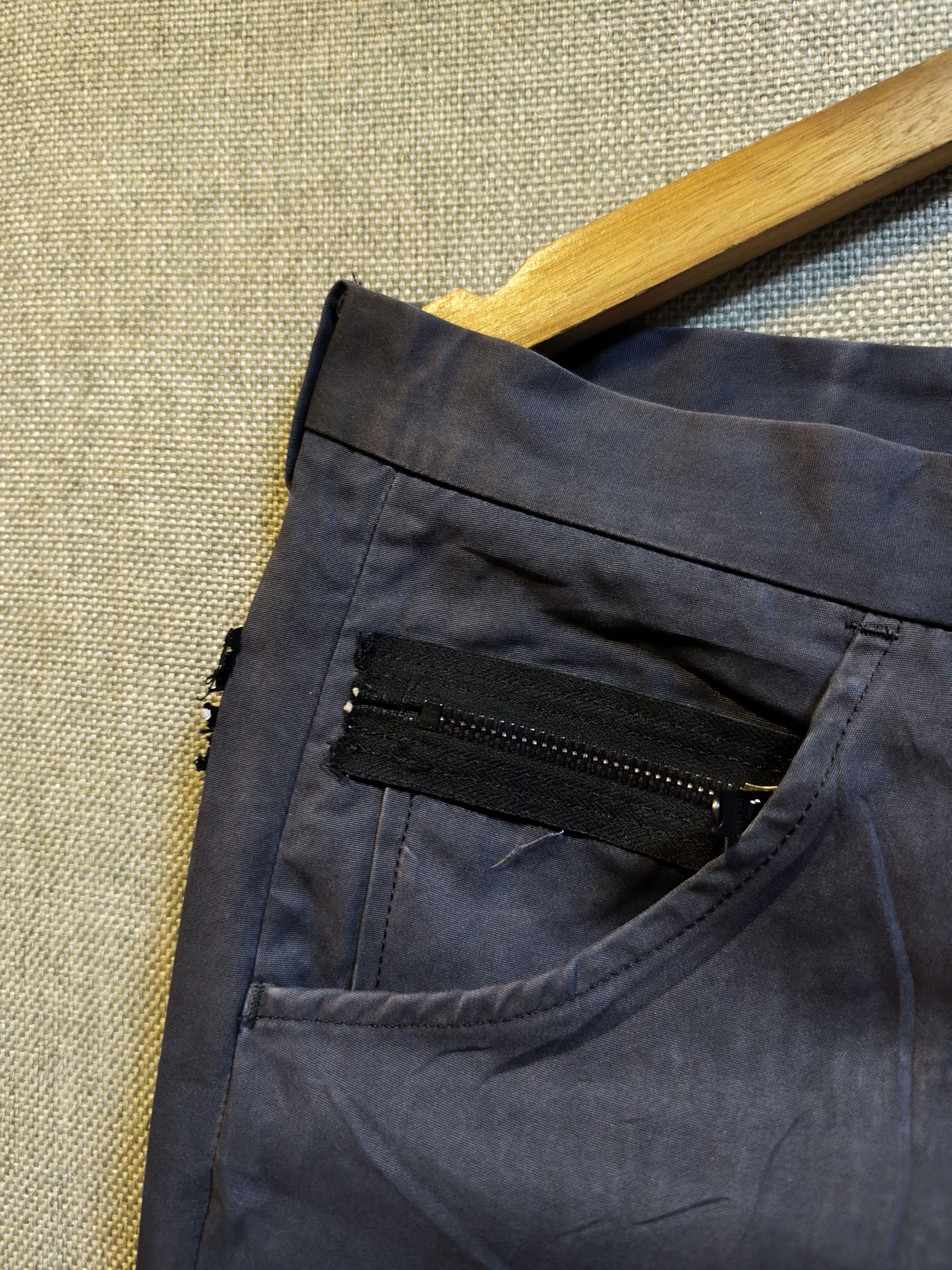 Number (N)ine SS02 Number (N)ine "Modern Age" Zip Riri Faded Pants Size US 34 / EU 50 - 5 Thumbnail