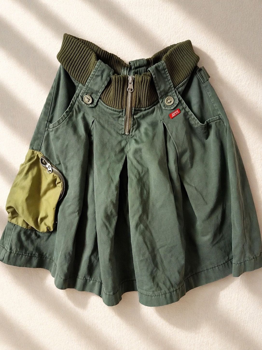 Miss Sixty RARE Vintage MISS SIXTY Y2K Detachable Faux Fur Skirt Size 24" / US 00 / IT 34 - 2 Thumbnail