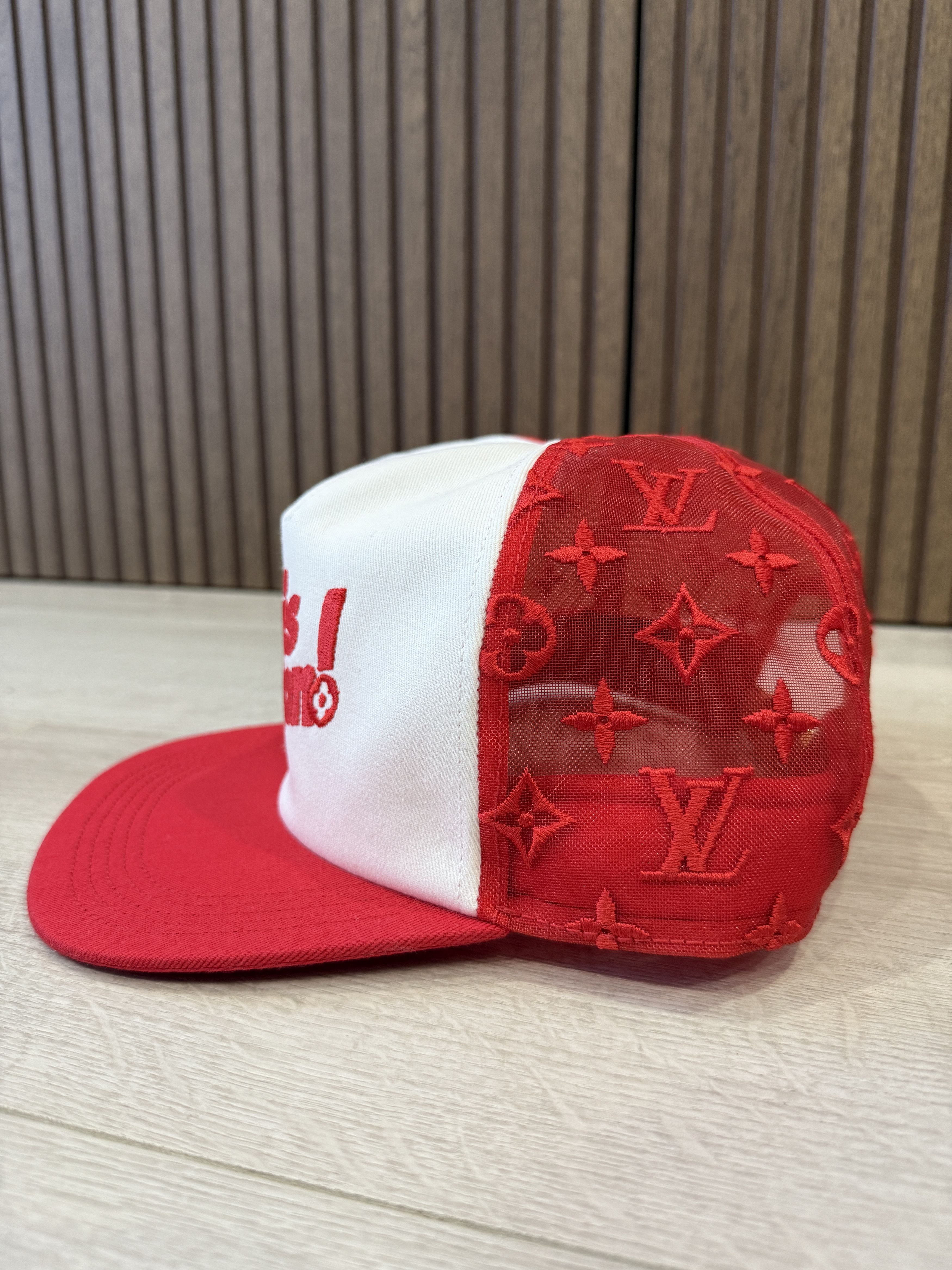 Louis Vuitton Louis Vuitton LV Embroidered Mesh Cap 60 Soho Exclusive Size ONE SIZE - 2 Thumbnail