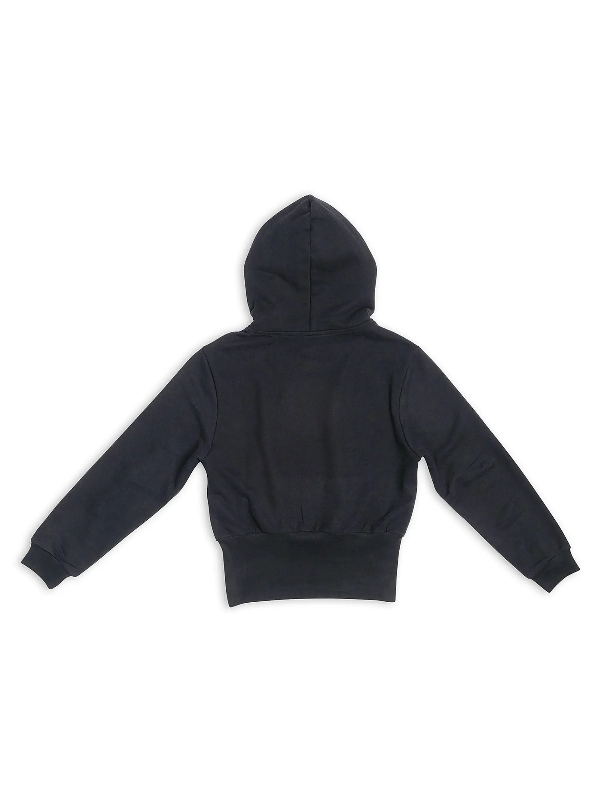 Balenciaga o1tko10825 Unisex Cropped Hoodie in Black Size M / US 6-8 / IT 42-44 - 3 Thumbnail