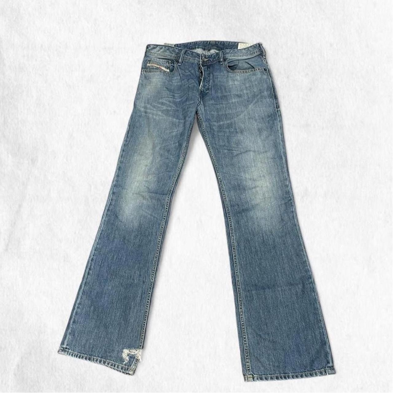 Diesel Diesel VTG ZATHAN blue bootcut flare jeans | Grailed