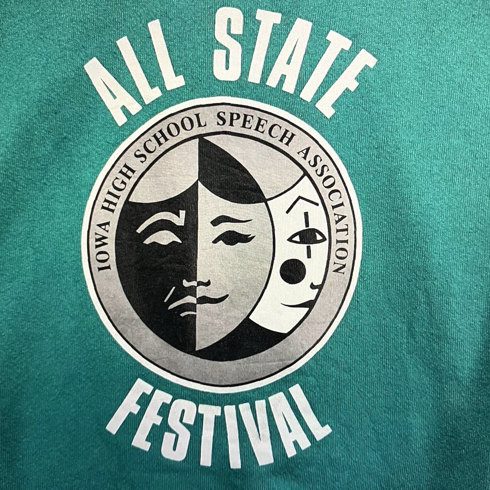 Fruit Of The Loom VINTAGE Fruit of the Loom Sweatshirt Pullover XL Men Graphic Print The Bald Soprano 90s Teal Blue Crew Neck Pullover Sweatshirt Size US XL / EU 56 / 4 - 6 Thumbnail