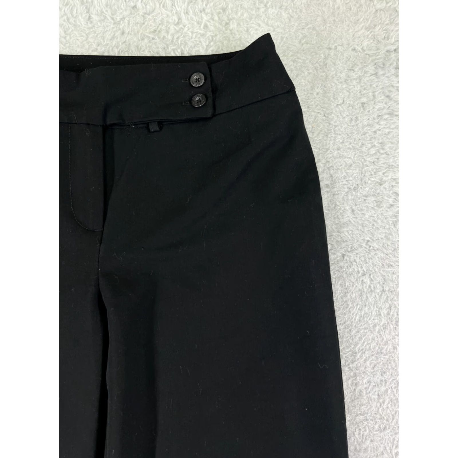Gloria Vanderbilt VINTAGE Gloria Vanderbilt Pants Womens 6 Black Zip Fly Polyester Stretch Pockets 30x31 Size 28" / US 6 / IT 42 - 6 Thumbnail