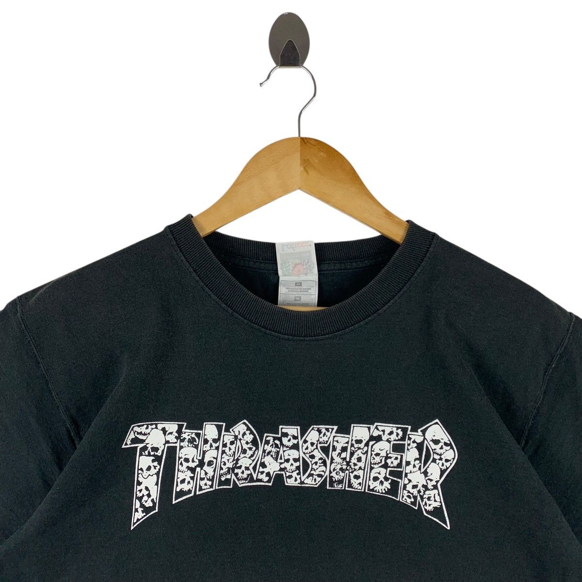 Fruit Of The Loom Vintage Thrasher Magazine Skull Logo Tee Size US M / EU 48-50 / 2 - 2 Thumbnail