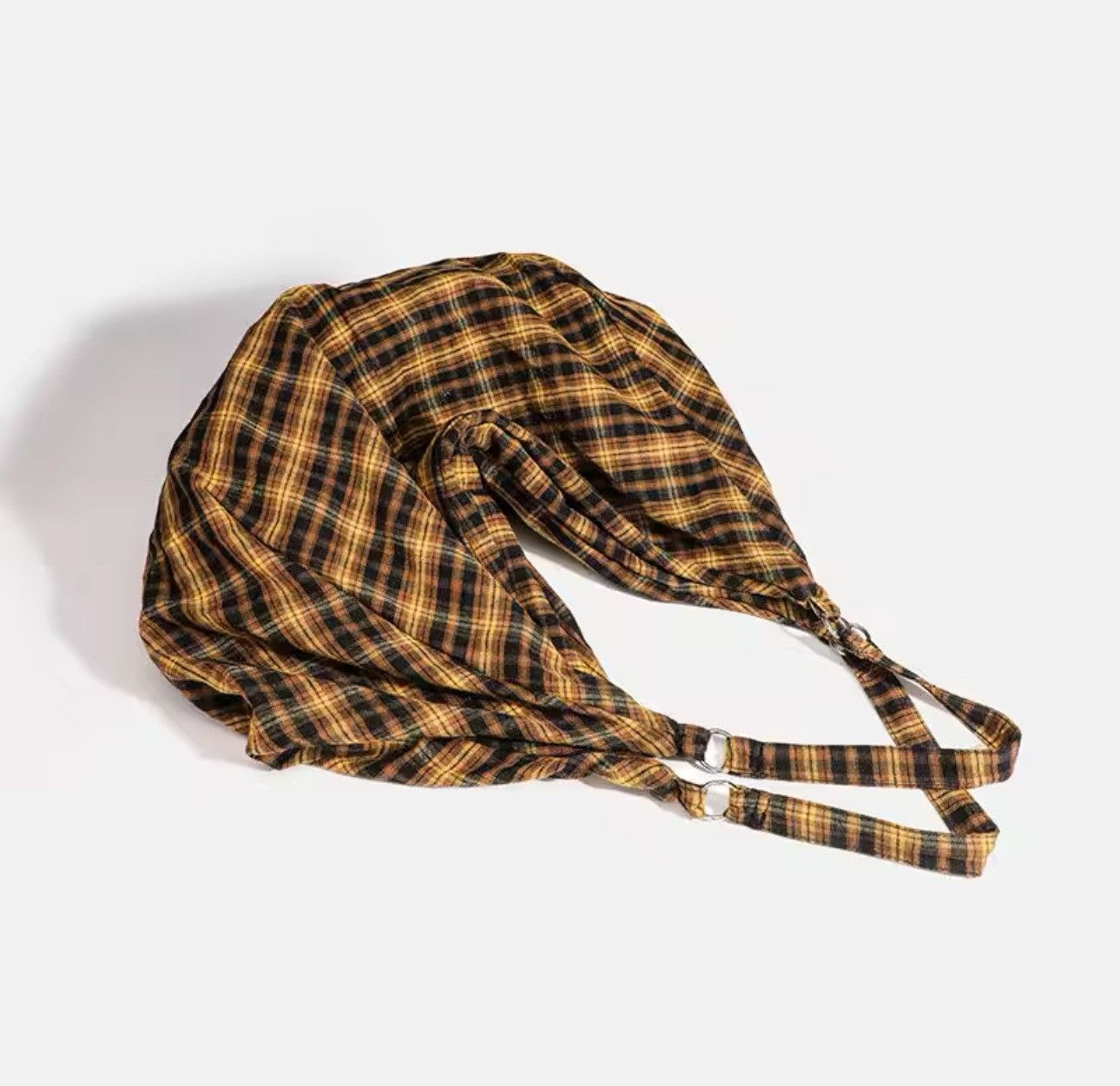 Vintage Streetwear Vintage Style Shoulder Shopping Plaid Canvas Bag Size ONE SIZE - 6 Thumbnail