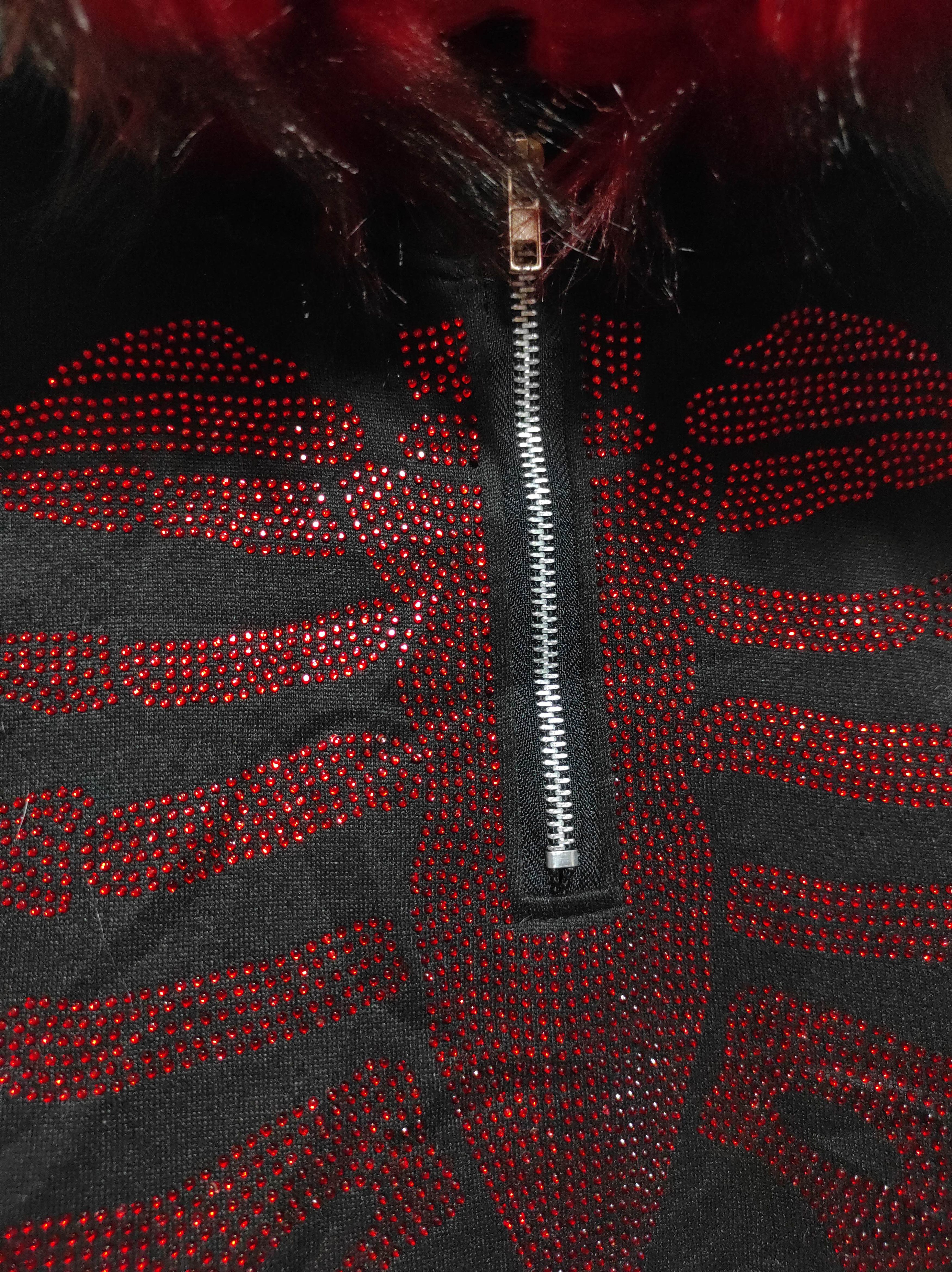 Hysteric Glamour Skull Half Zip Fur Hoodie IfSixWasNine LGB style Size US M / EU 48-50 / 2 - 4 Thumbnail
