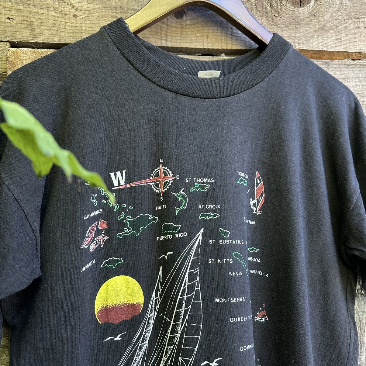 Caribbean × Vintage Vintage 1980s The Caribbean Connection Single Stitch Tee Size US L / EU 52-54 / 3 - 2 Thumbnail