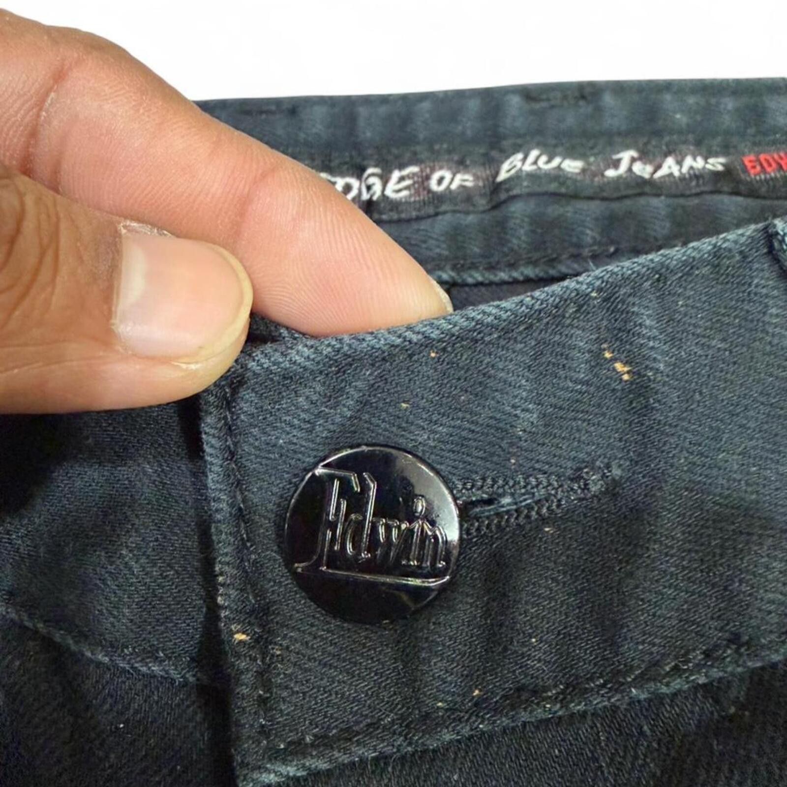 Edwin Edwin black and orange bleached jeans Size US 29 - 3 Thumbnail