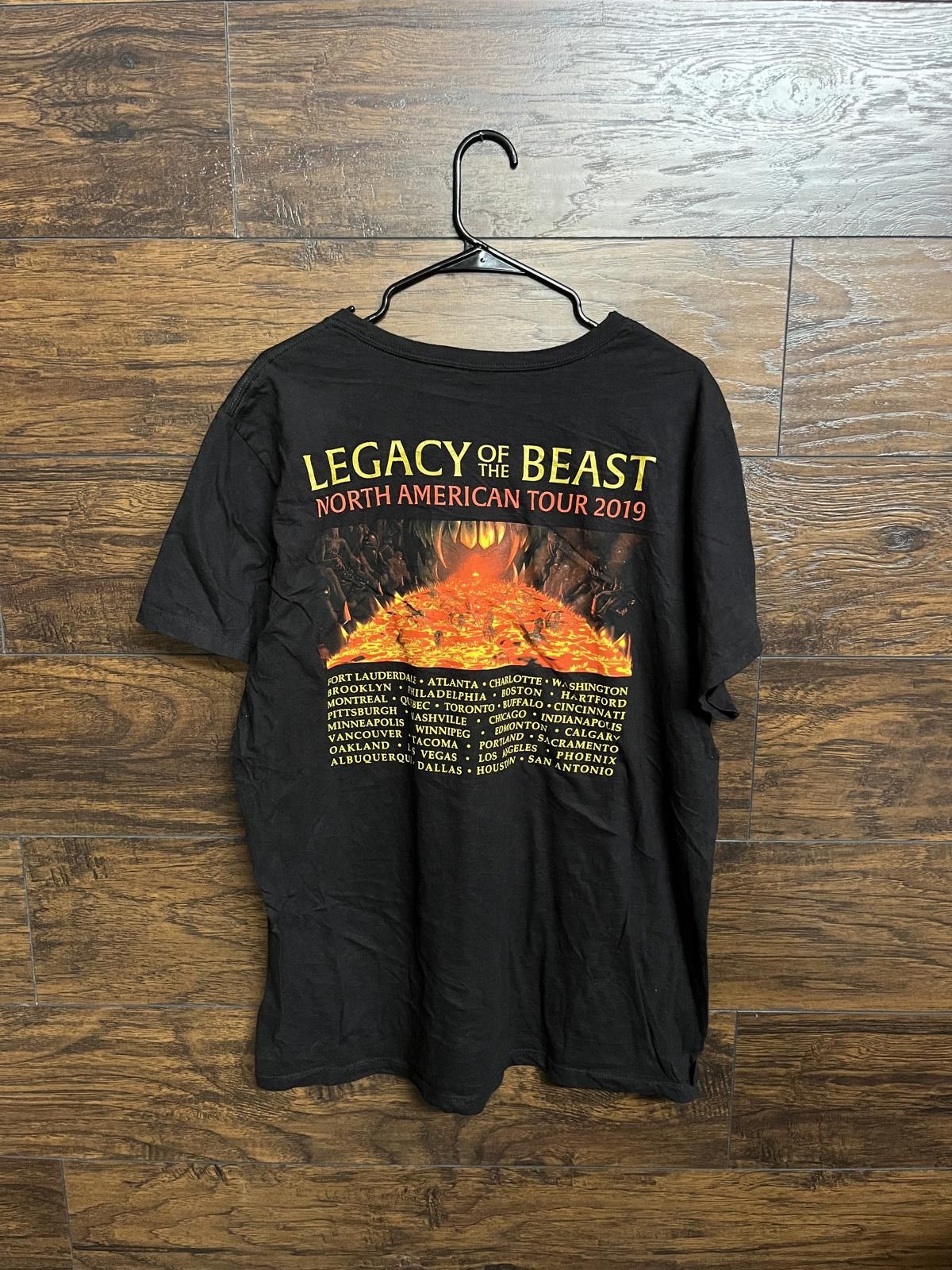 Designer Iron Maiden T-shirt 2019 Tour - Legacy of the Beast - 2XL Size XXL / US 16-18 / IT 52-54 - 2 Thumbnail