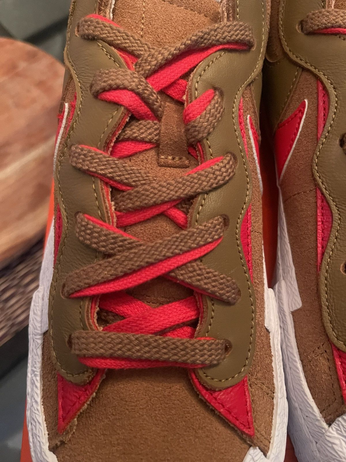 Nike × Sacai Nike x Sacai Blazer Low “British Tan” Size US 12 / EU 45 - 11 Thumbnail