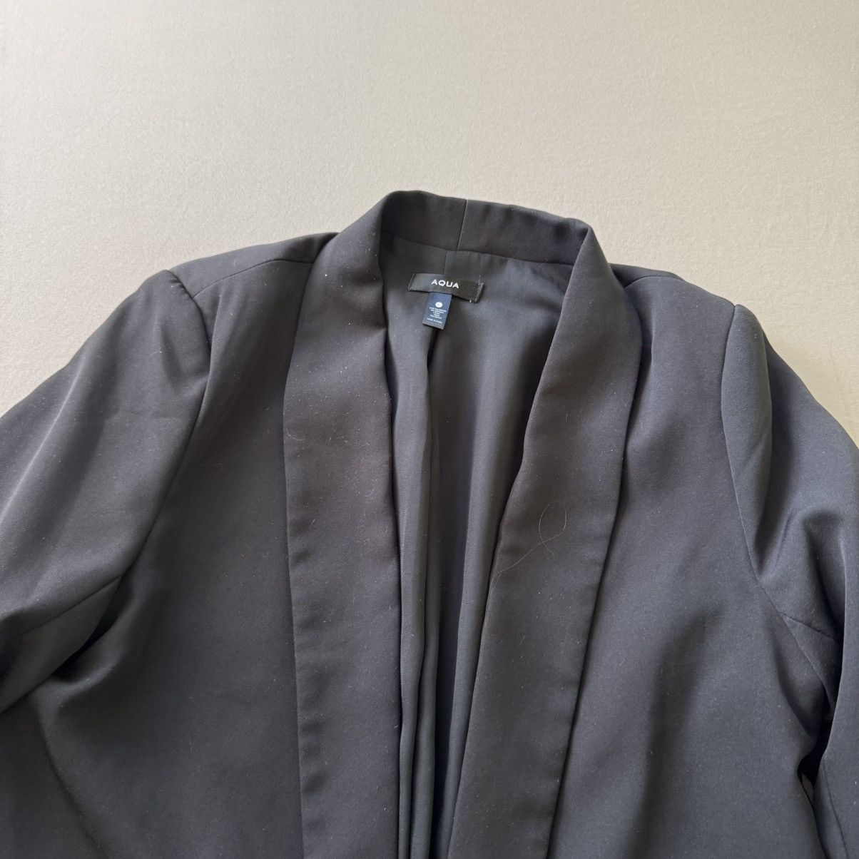 AQUA Aqua Ruched-Sleeve Blazer Size L / US 10 / IT 46 - 2 Thumbnail