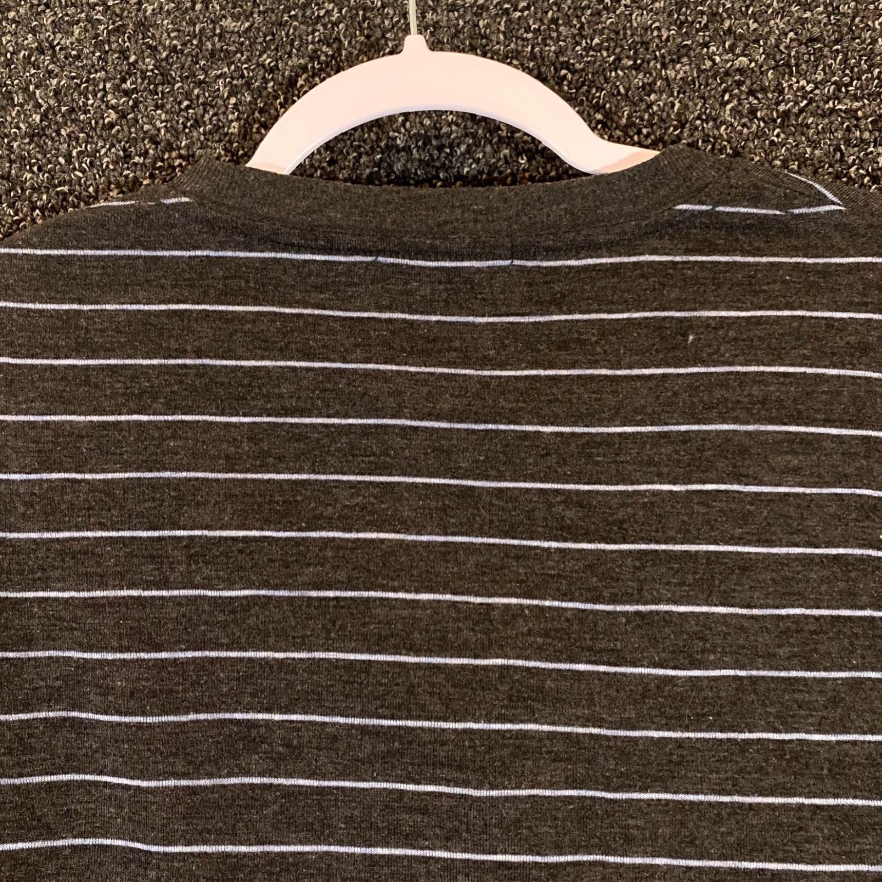 Marine Layer Marine Layer Shirt Mens XL Gray Blue Striped Henley Tee Short Sleeve Shirt T-Shirt Logo Casual Mens Size US XL / EU 56 / 4 - 8 Thumbnail