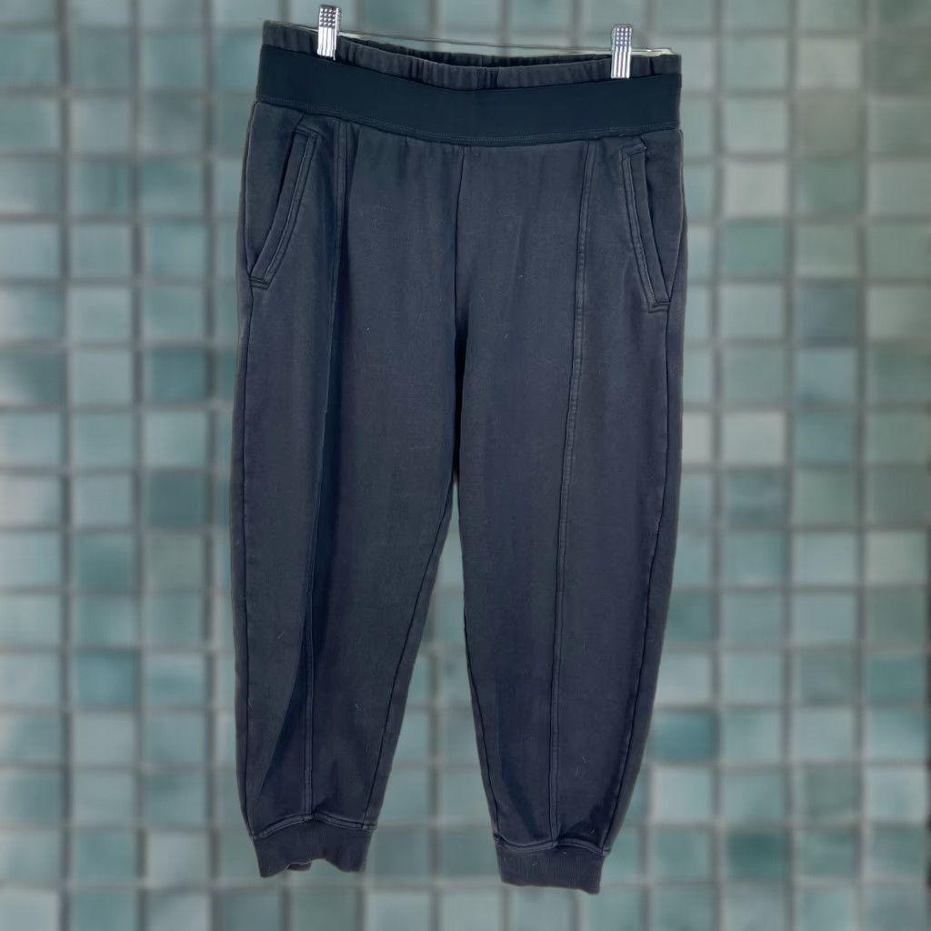 Adidas Stella McCartney Training Track Pants Womens Size L Black Double Weave Track Pants Adidas Stella McCartney Training Womens L Black Double Weave