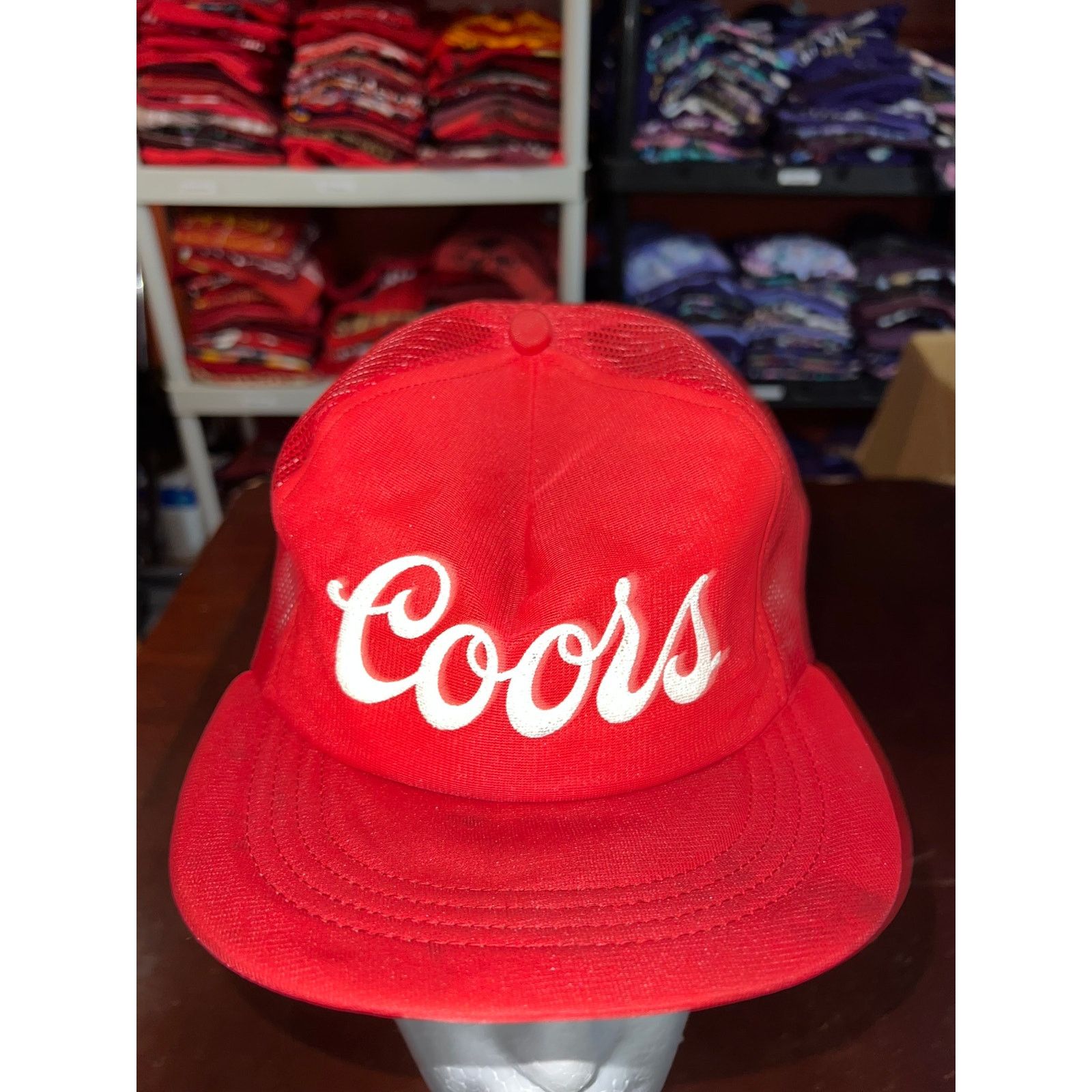 Vintage Vintage Coors Trucker Hat Red Logo Snapback Headwear Cap Size ONE SIZE - 2 Thumbnail