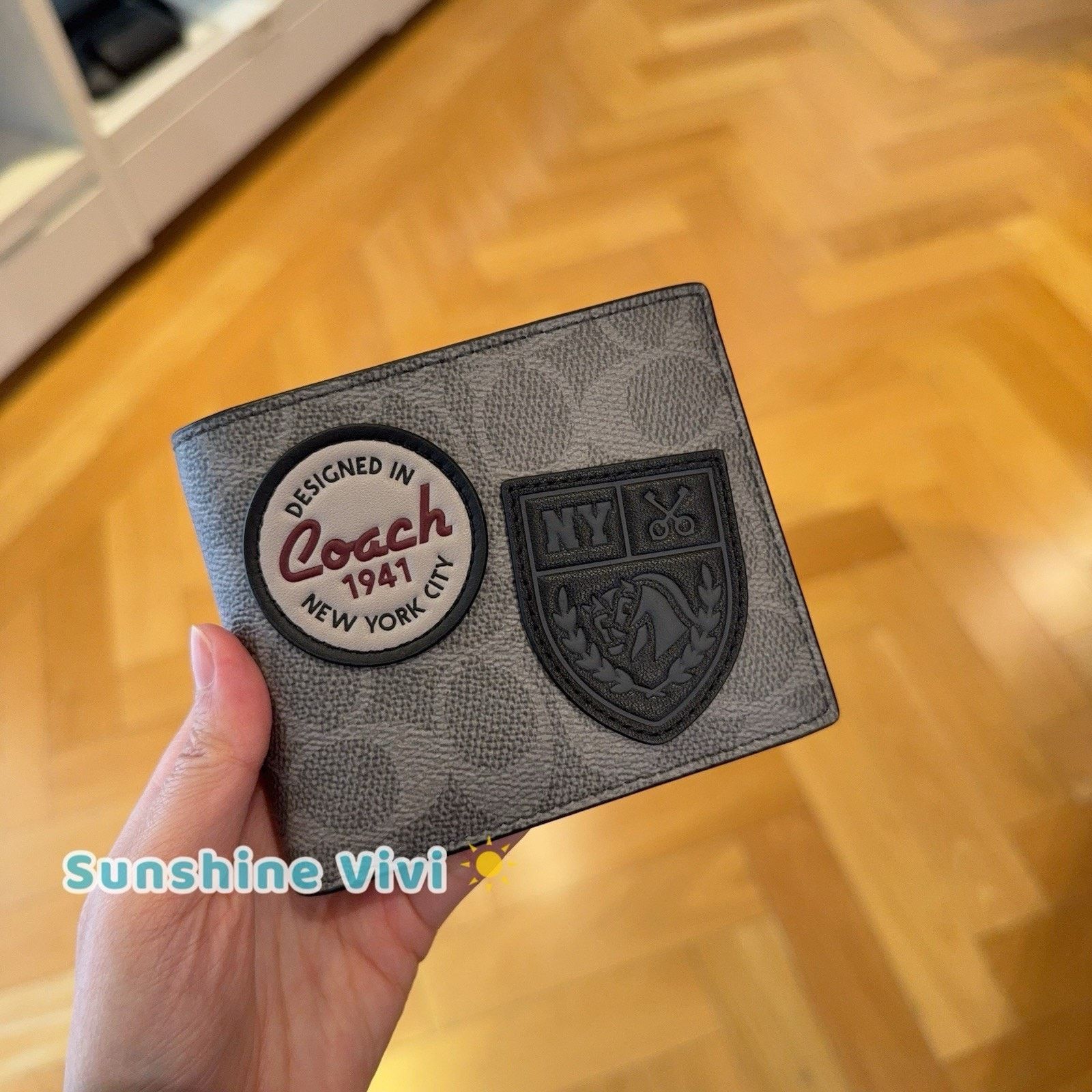 Coach NWT Coach Men's 3-In-1 WalletIn Patches CCG27 Grey Multi Size ONE SIZE - 1 Thumbnail