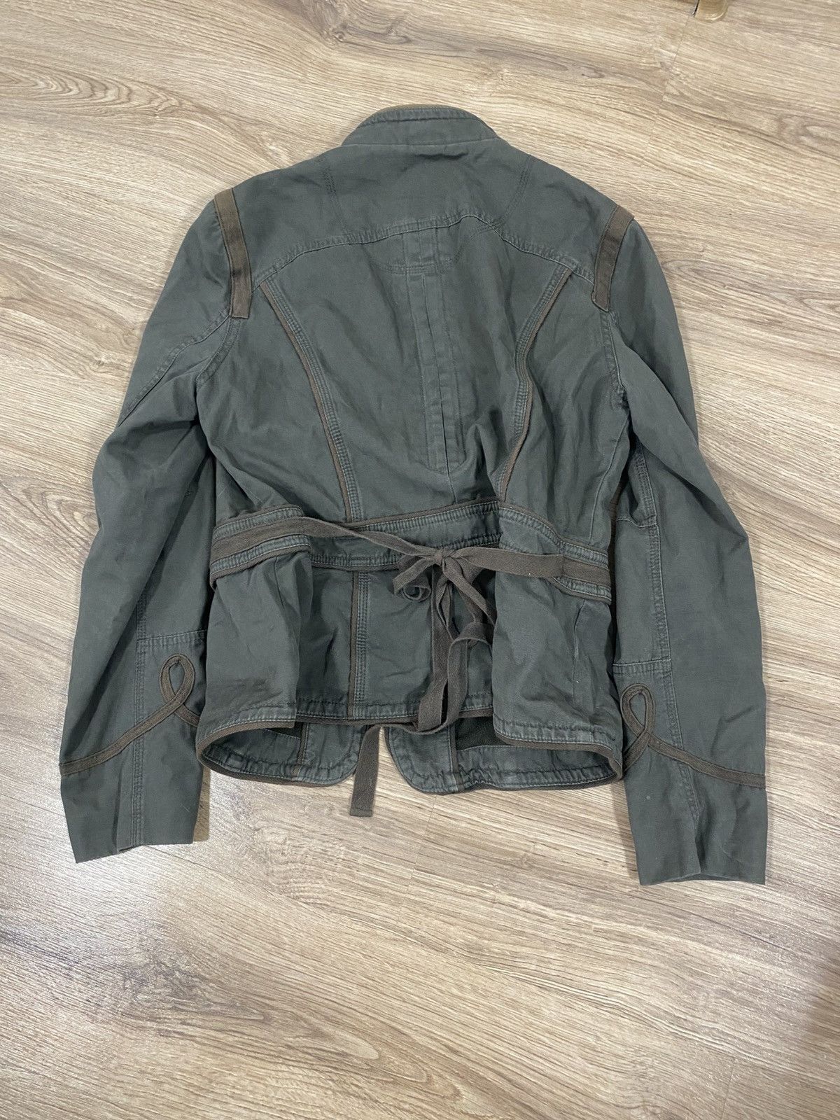 Hedi Slimane Vintage military olive green Napoleon Jacket Balmain Style Size XL / US 12-14 / IT 48-50 - 10 Thumbnail