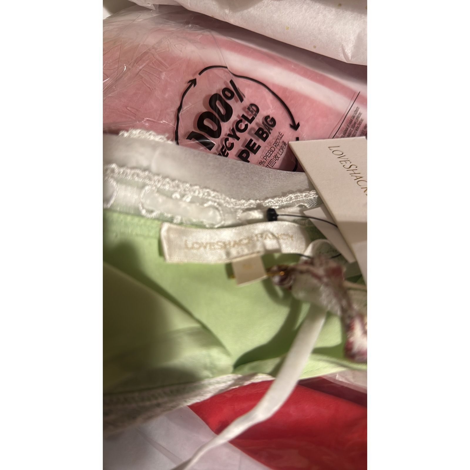 LoveShackFancy Sunny Lace Trimmed Pintucked Camisole light green XL Size L / US 10 / IT 46 - 9 Thumbnail