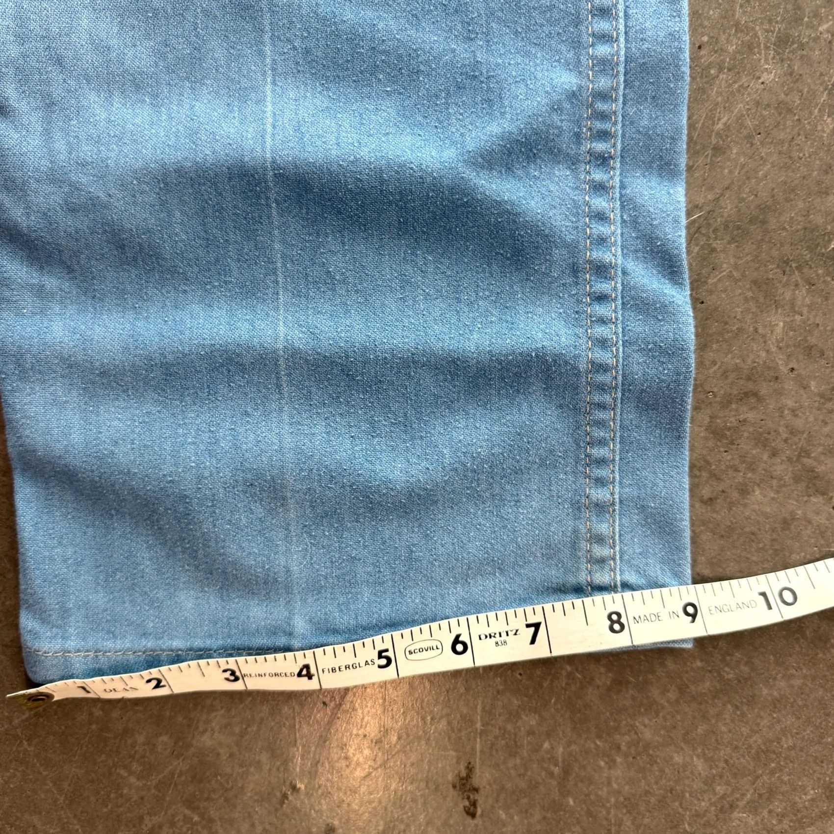 Levi's VINTAGE Levi's Jeans Mens 36x30 Blue Chambray Straight Cowboy Action 70s 80s Denim Jeans Mar 36 Mens Size US 36 / EU 52 - 6 Thumbnail