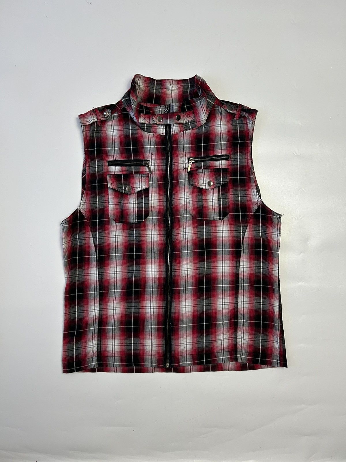 Japanese Brand OMKOE PLAID VEST Size US XL / EU 56 / 4 - 1 Thumbnail