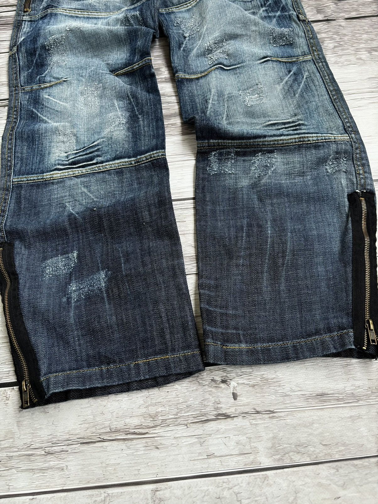Hysteric Glamour × Japanese Brand 💥 HYSTERIC GLAMOUR BALENCIAGA STYLE JAPANESE JEANS Size US 32 / EU 48 - 3 Thumbnail