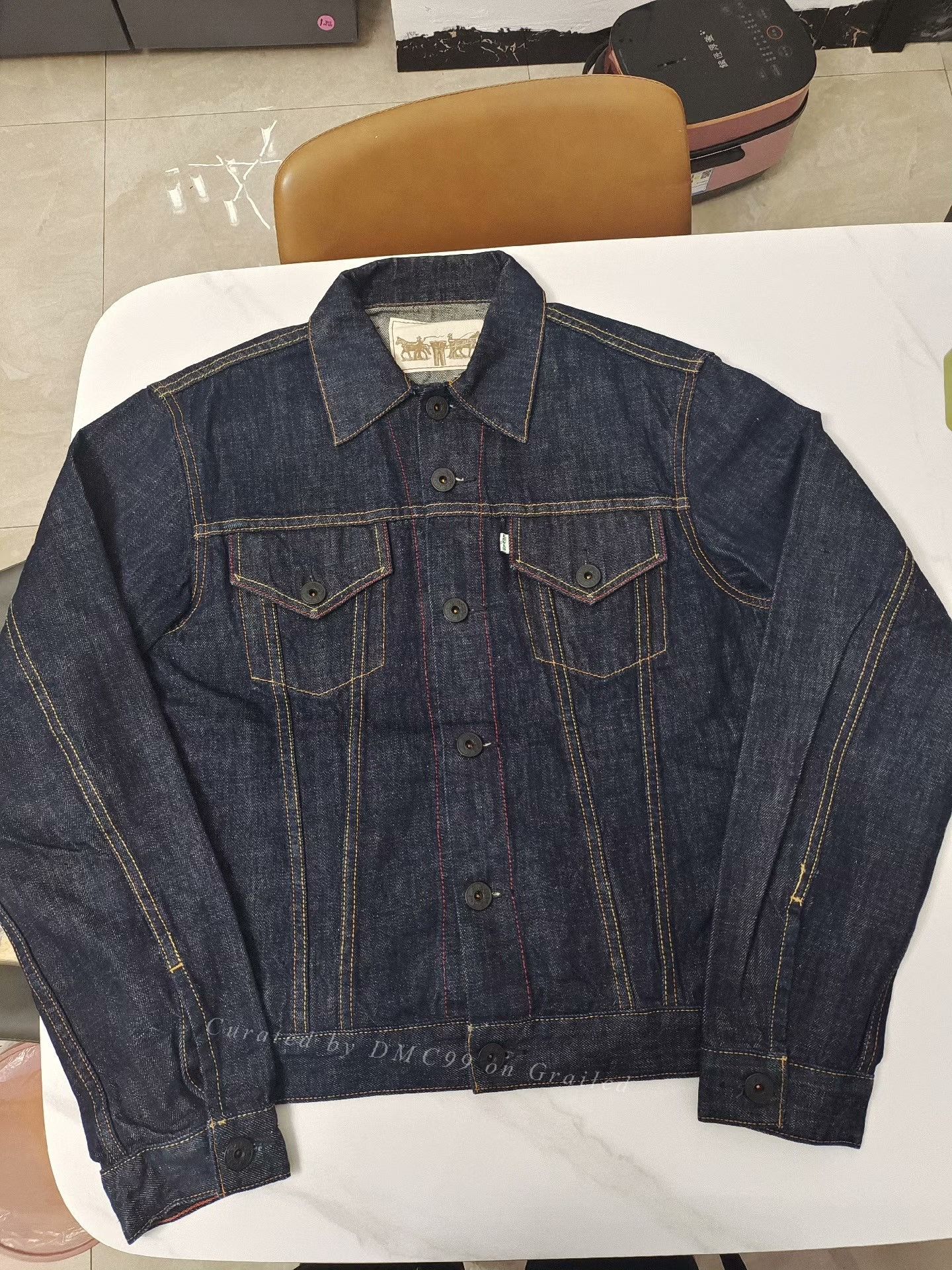 Levi's Levi's 2007 Green Flag Denim Jacket Size US L / EU 52-54 / 3 - 1 Thumbnail