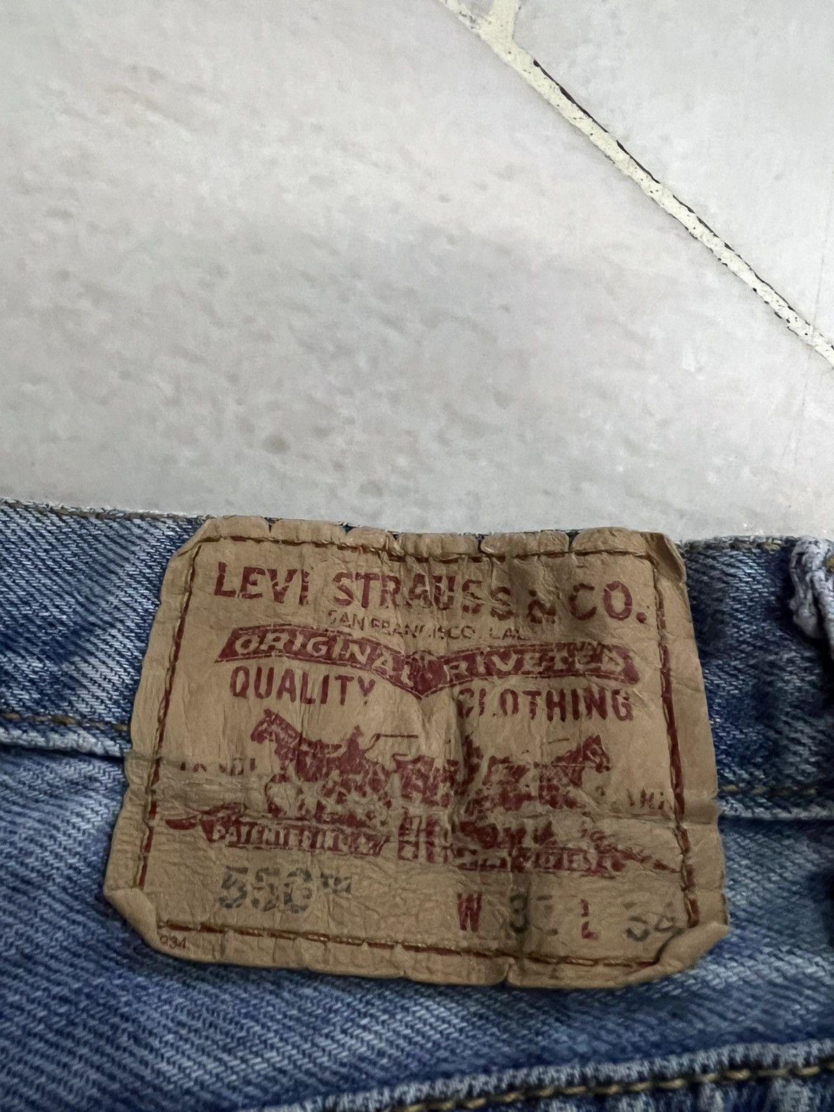 Levi's × Levi's Vintage Clothing × Vintage Vintage Levis 550 Light Wash Jean Size US 30 / EU 46 - 14 Thumbnail