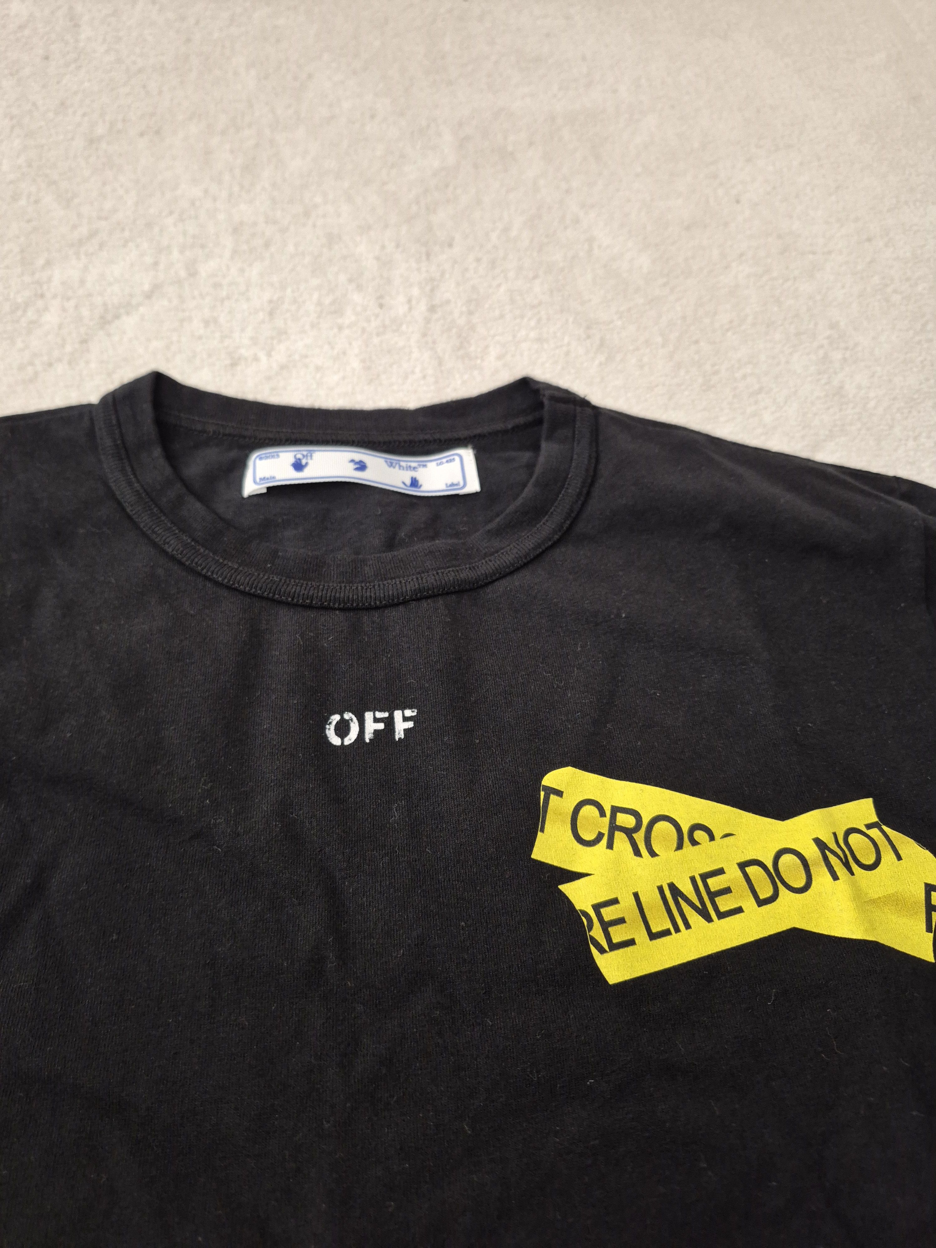 Off-White Off White Black Fire Tape Arrow Virgil New XS Size US XS / EU 42 / 0 - 4 Thumbnail