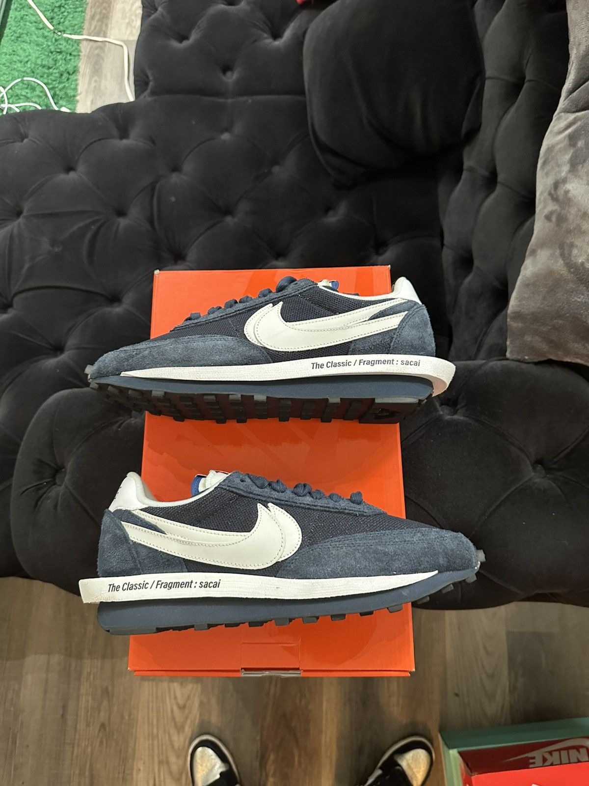 Nike Nike Sacai Fragment DH2684-400 Blue Waffle Men Sz 12 Used Size US 12 / EU 45 - 2 Thumbnail