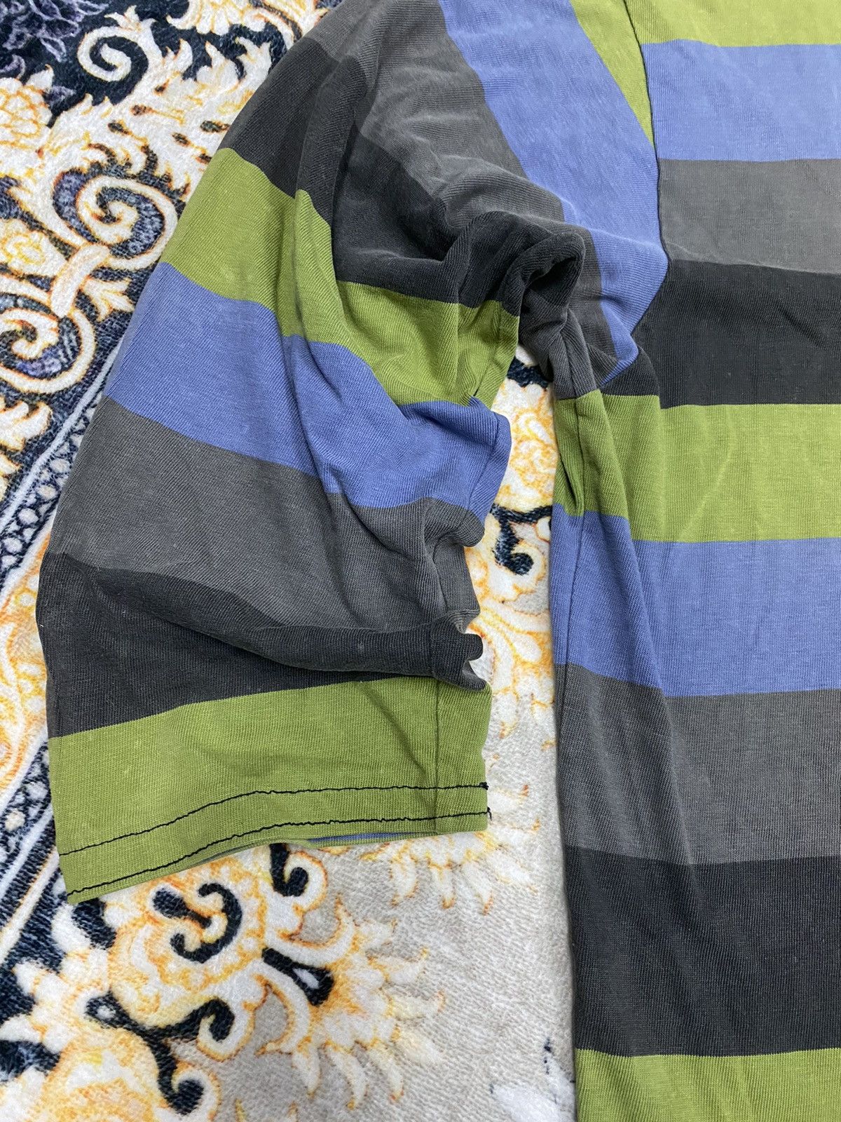 Japanese Brand × Vintage × agnes b. VINTAGE AGNES B. HOMME PARIS MULTICOLOUR 3Q RARE TEE Size M / US 6-8 / IT 42-44 - 3 Thumbnail