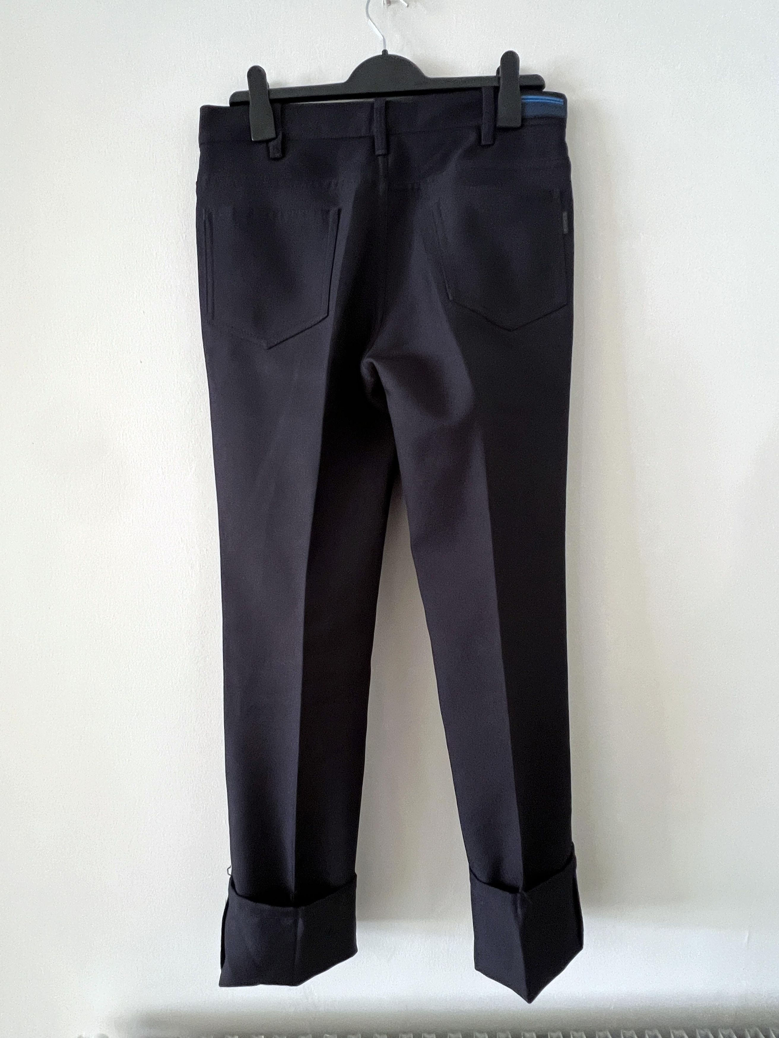 Prada Prada Runway Spring 2019 Blue twill flare pant Size US 30 / EU 46 - 5 Thumbnail